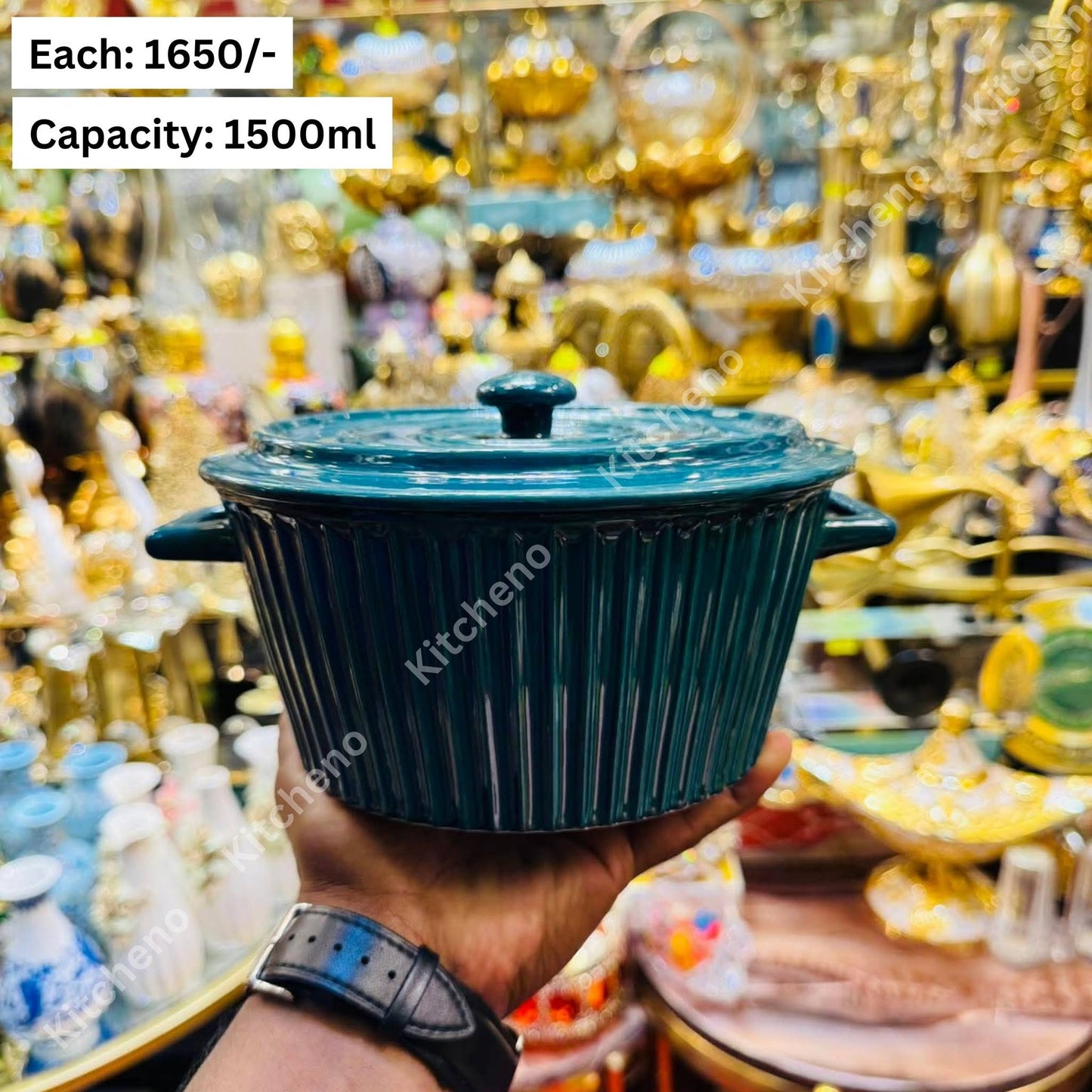 Ceramic Serving Bowl with Lid