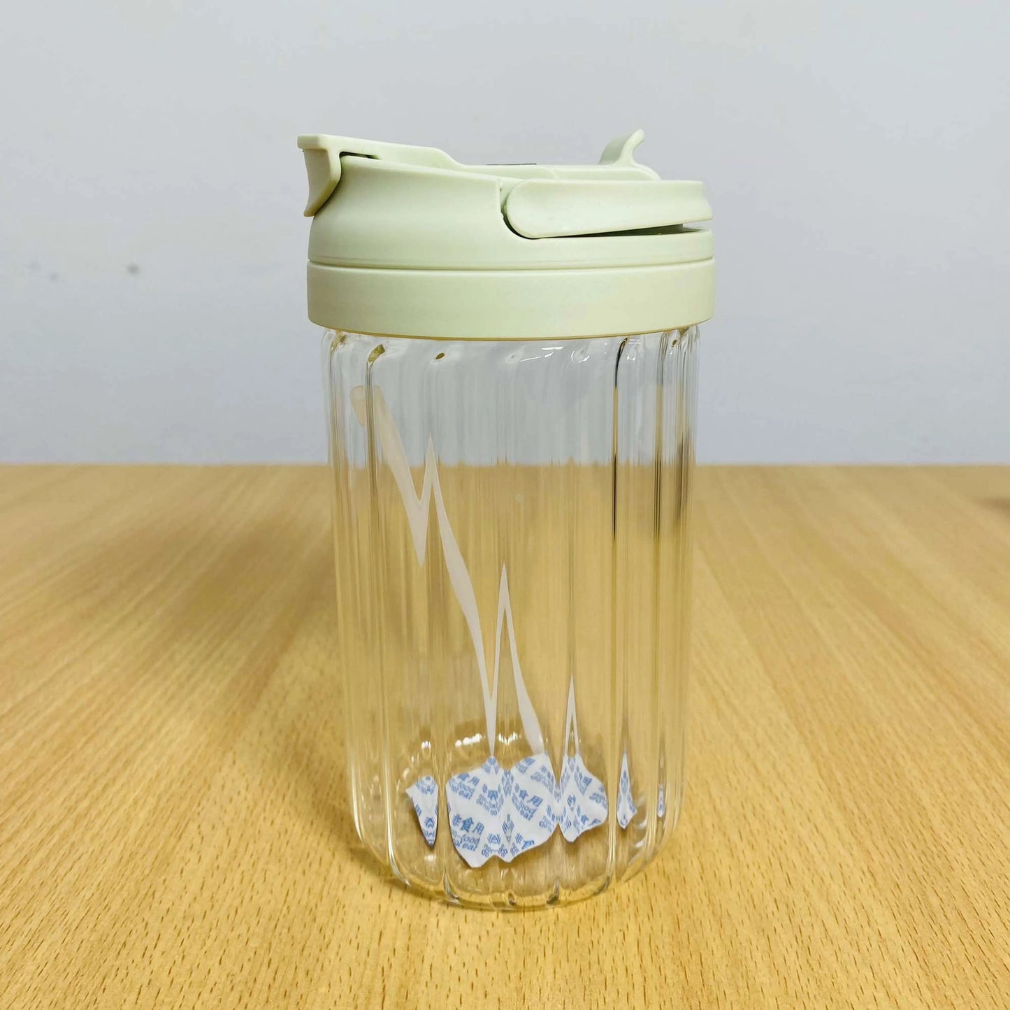 Borosilicate Glass Juice Pot with Straw