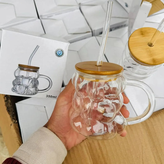 Bubble Design Juice Pot with Handle