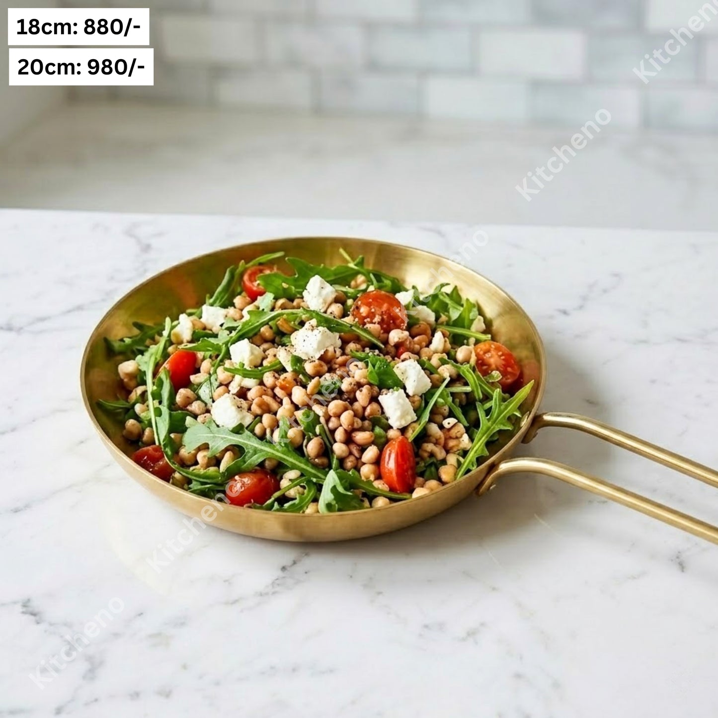 Gold Finished Stainless Steel Frying Pan