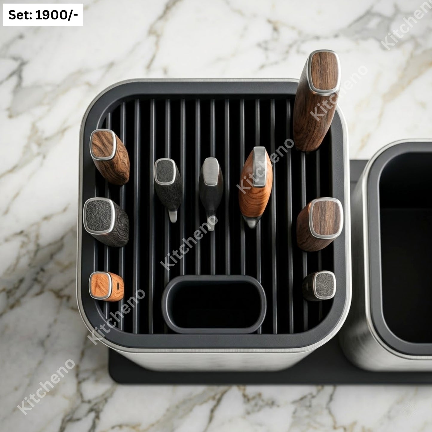 Stainless Steel Knife & Spoon Holder