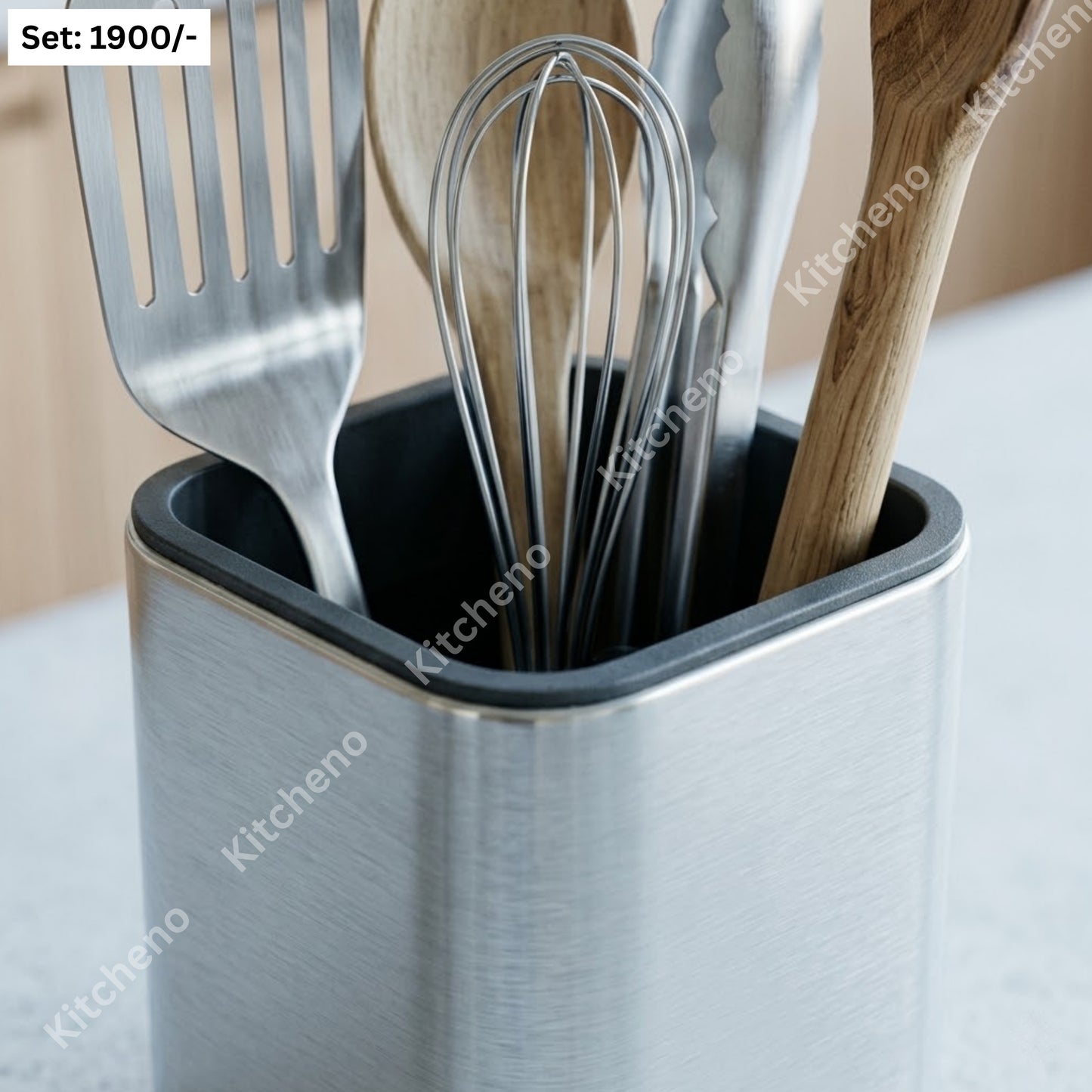 Stainless Steel Knife & Spoon Holder