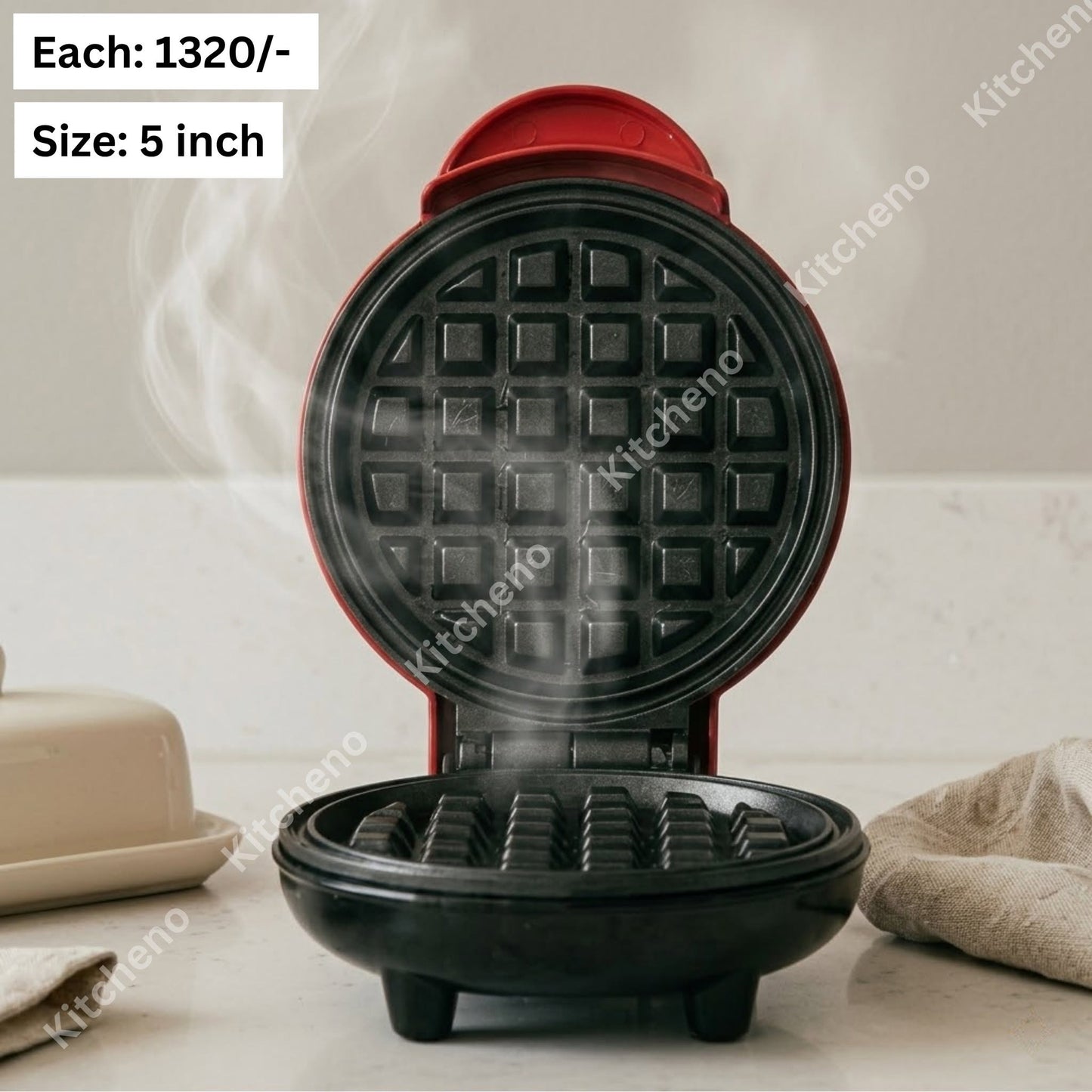 Mini Electric Waffle Maker – 5 Inch