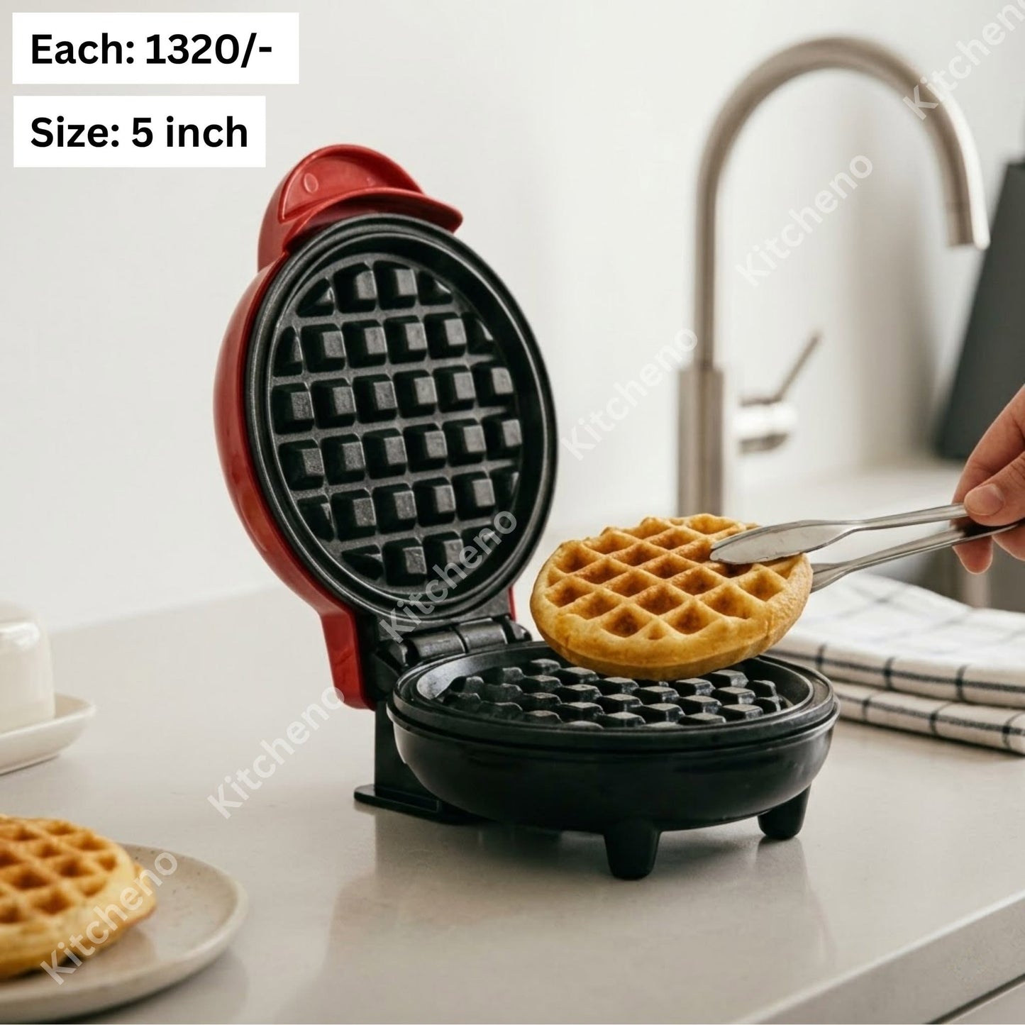 Mini Electric Waffle Maker – 5 Inch