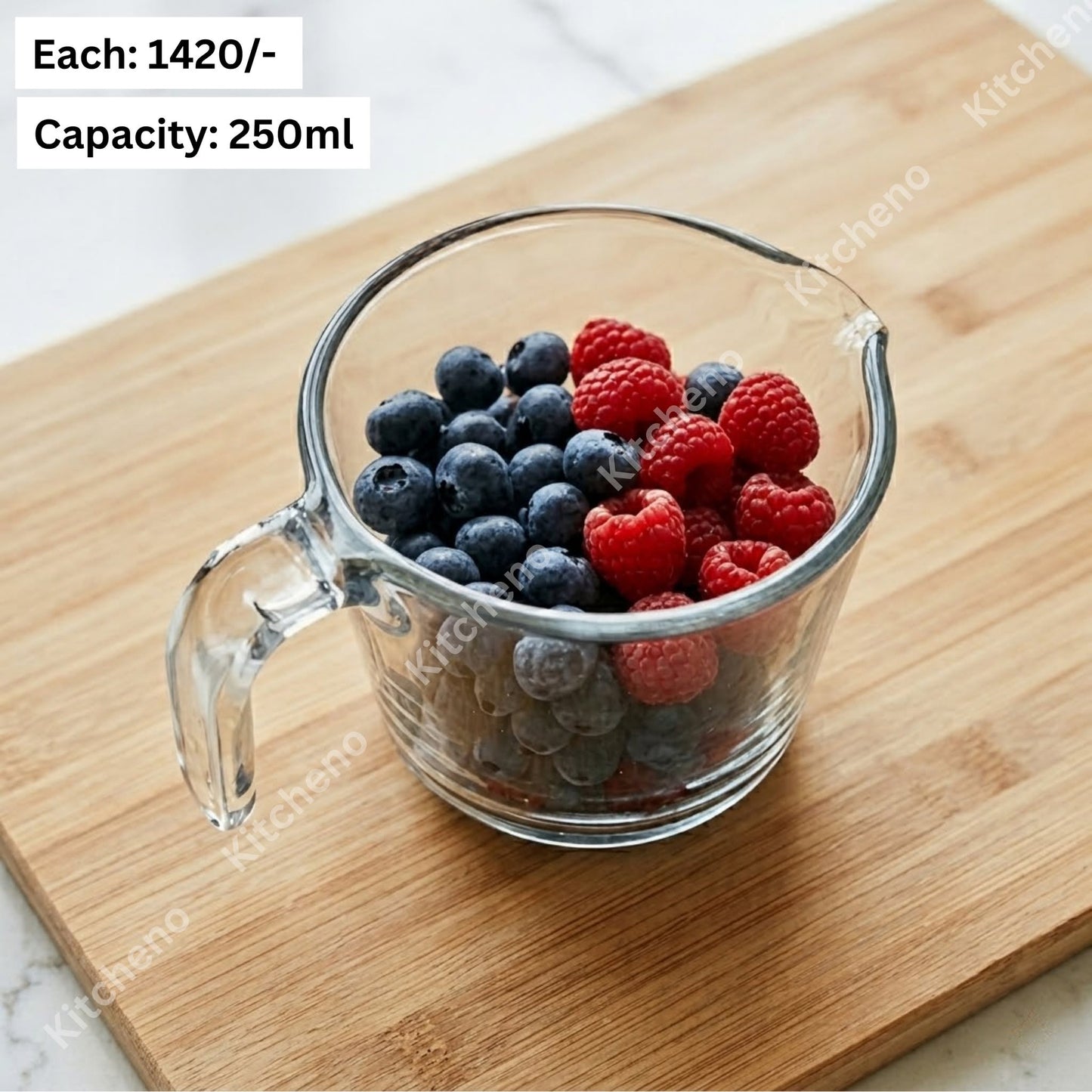 Transparent Glass Measuring Cup