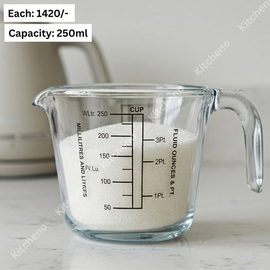 Transparent Glass Measuring Cup