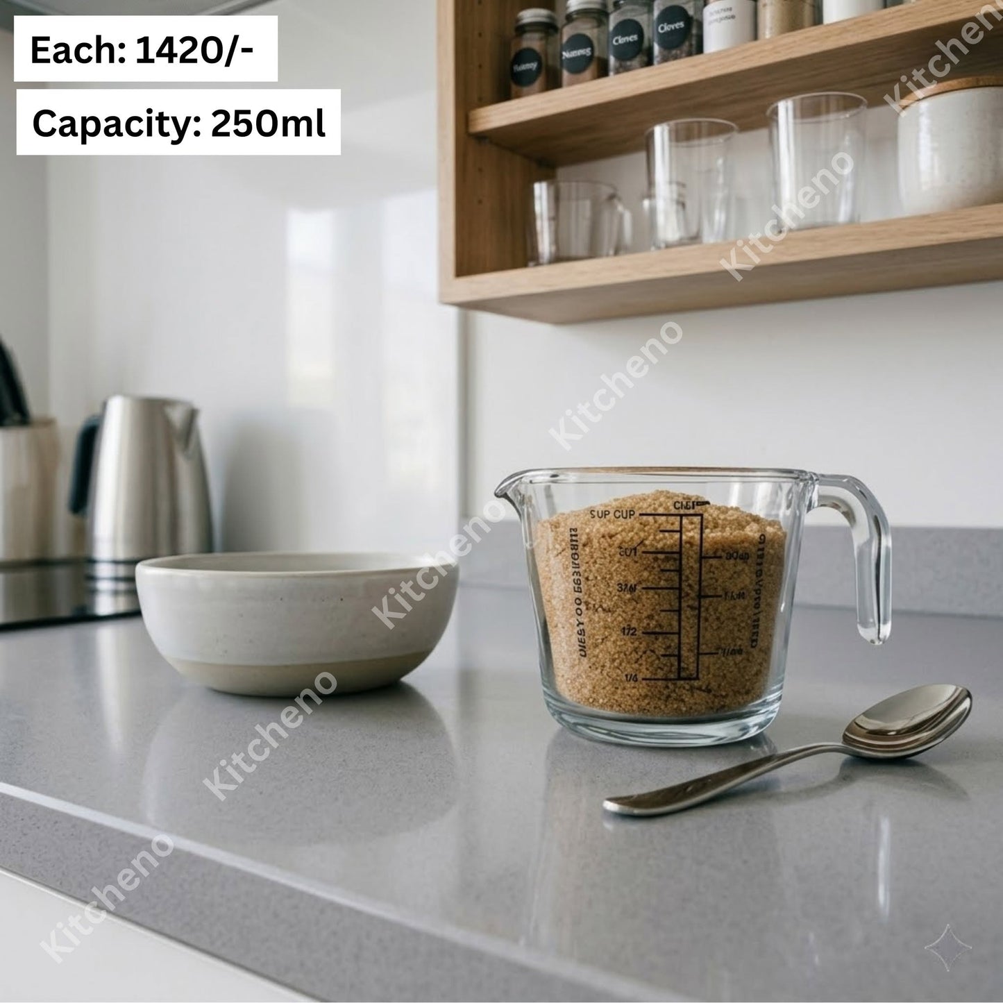 Transparent Glass Measuring Cup