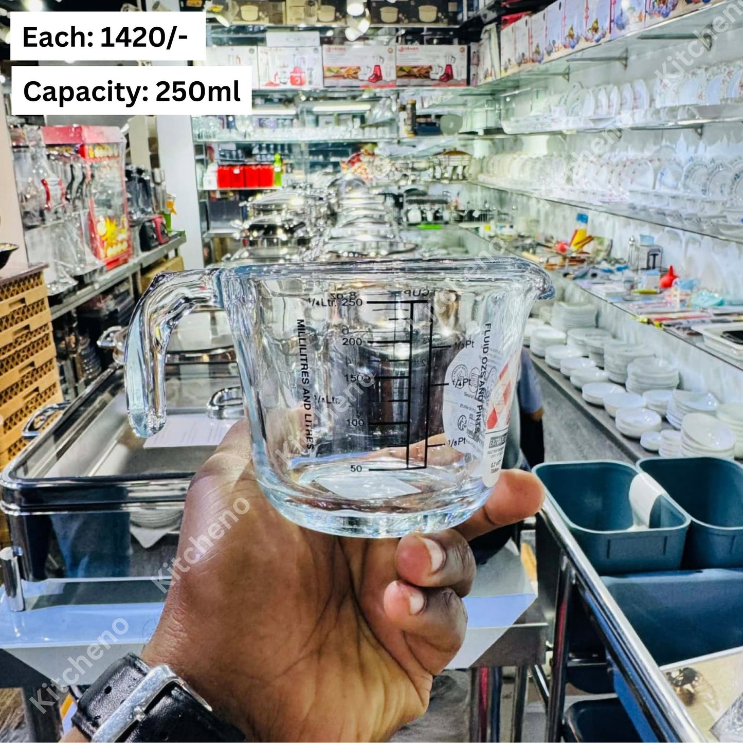 Transparent Glass Measuring Cup