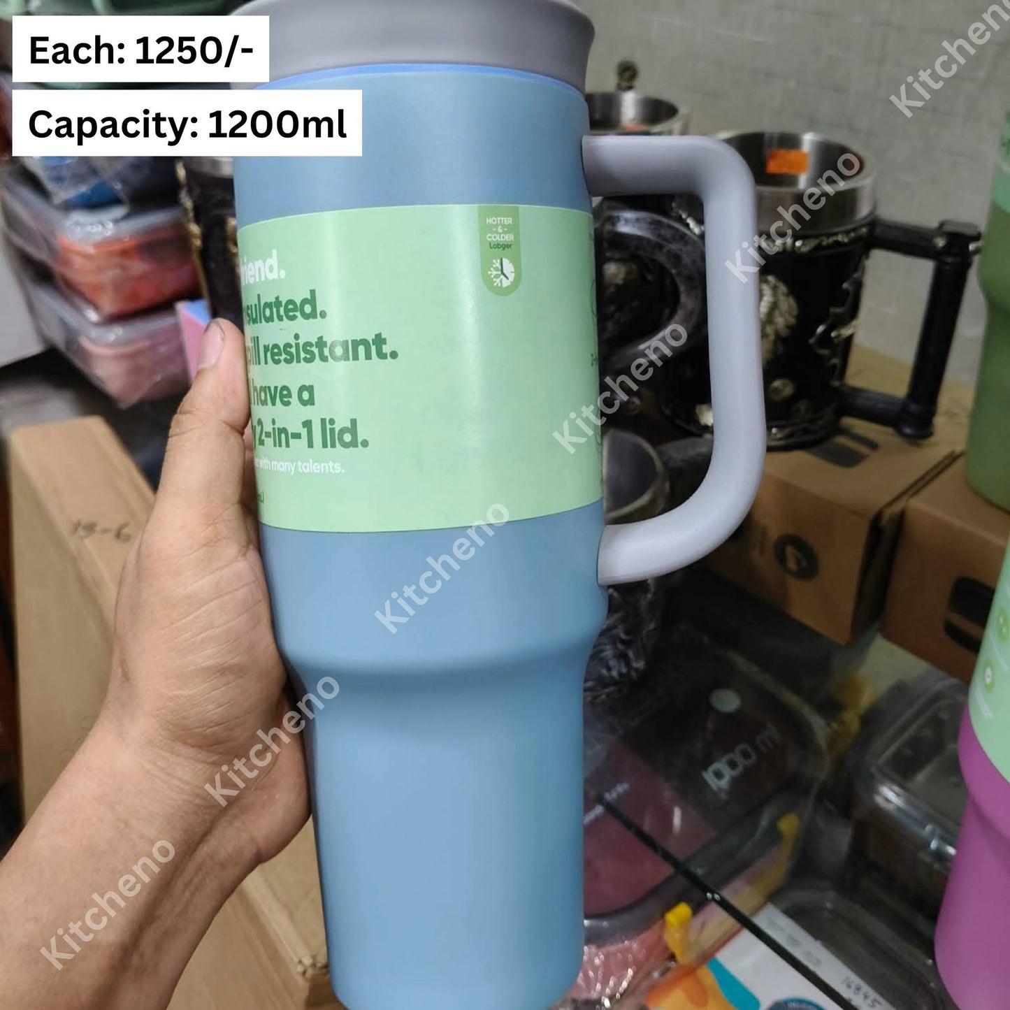 1200ml Stainless Steel Tumbler with Lid