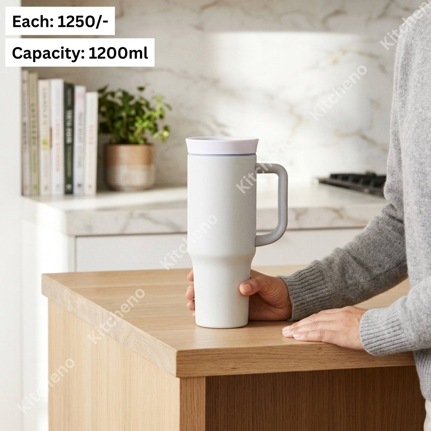 1200ml Stainless Steel Tumbler with Lid