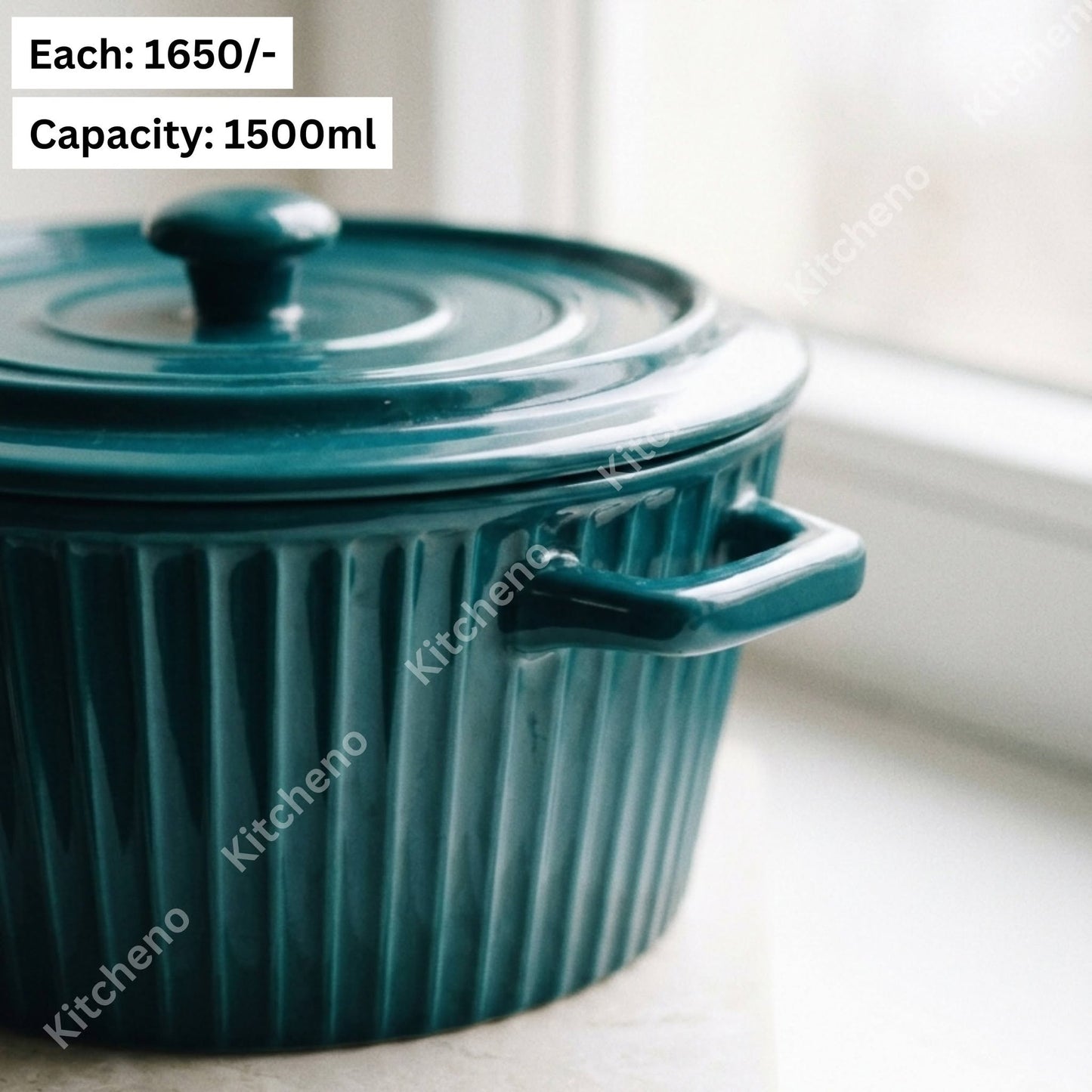 Ceramic Serving Bowl with Lid