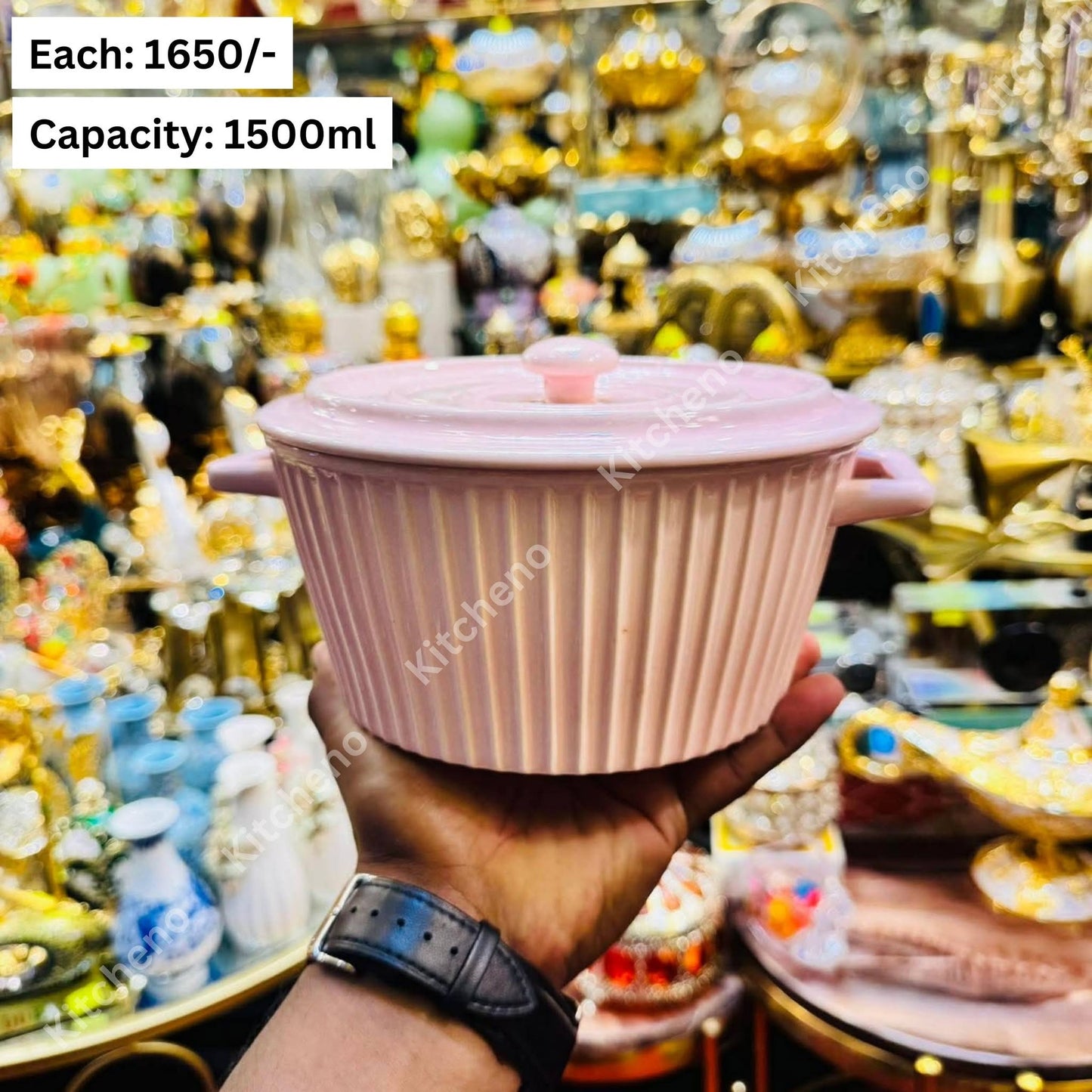 Ceramic Serving Bowl with Lid