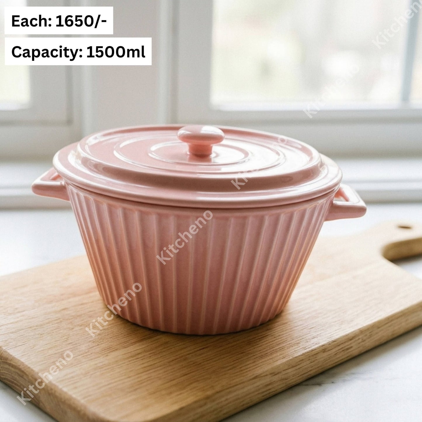 Ceramic Serving Bowl with Lid