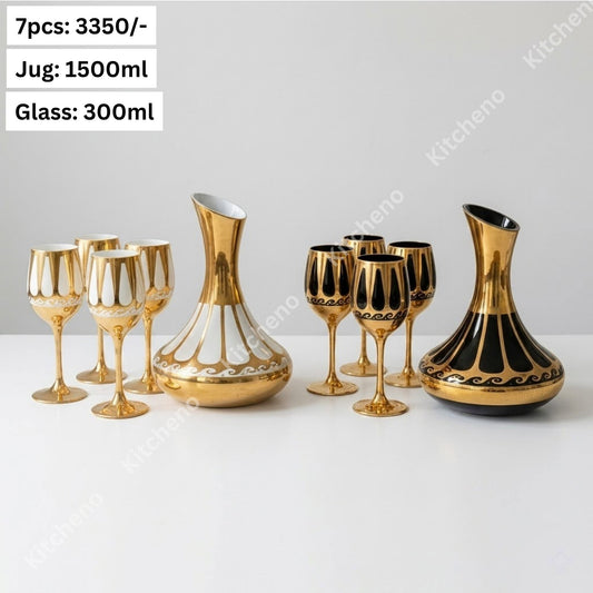 Luxurious Imported 6 Pcs Glass Set with Decanter