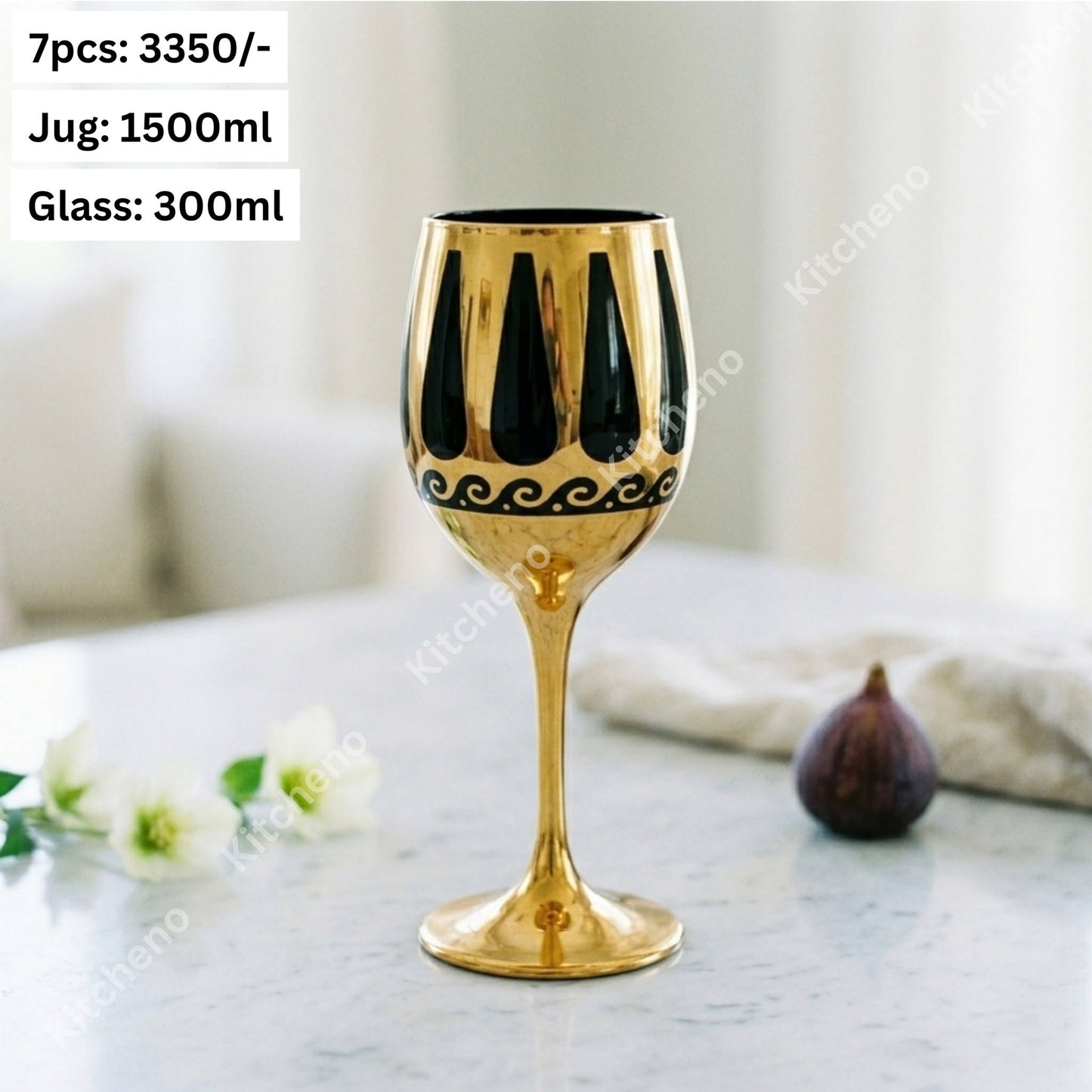 Luxurious Imported 6 Pcs Glass Set with Decanter