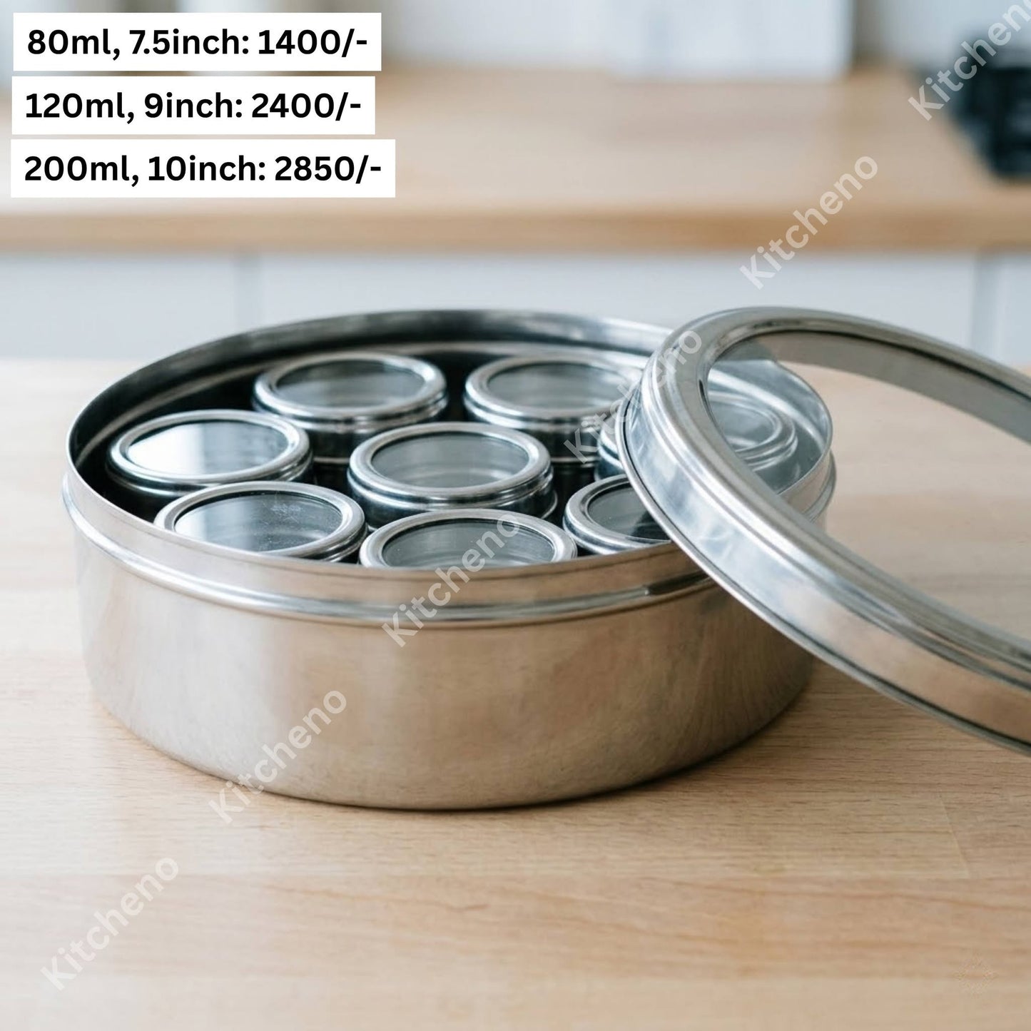 7 in 1 Stainless Steel Airtight Multi Masala Box