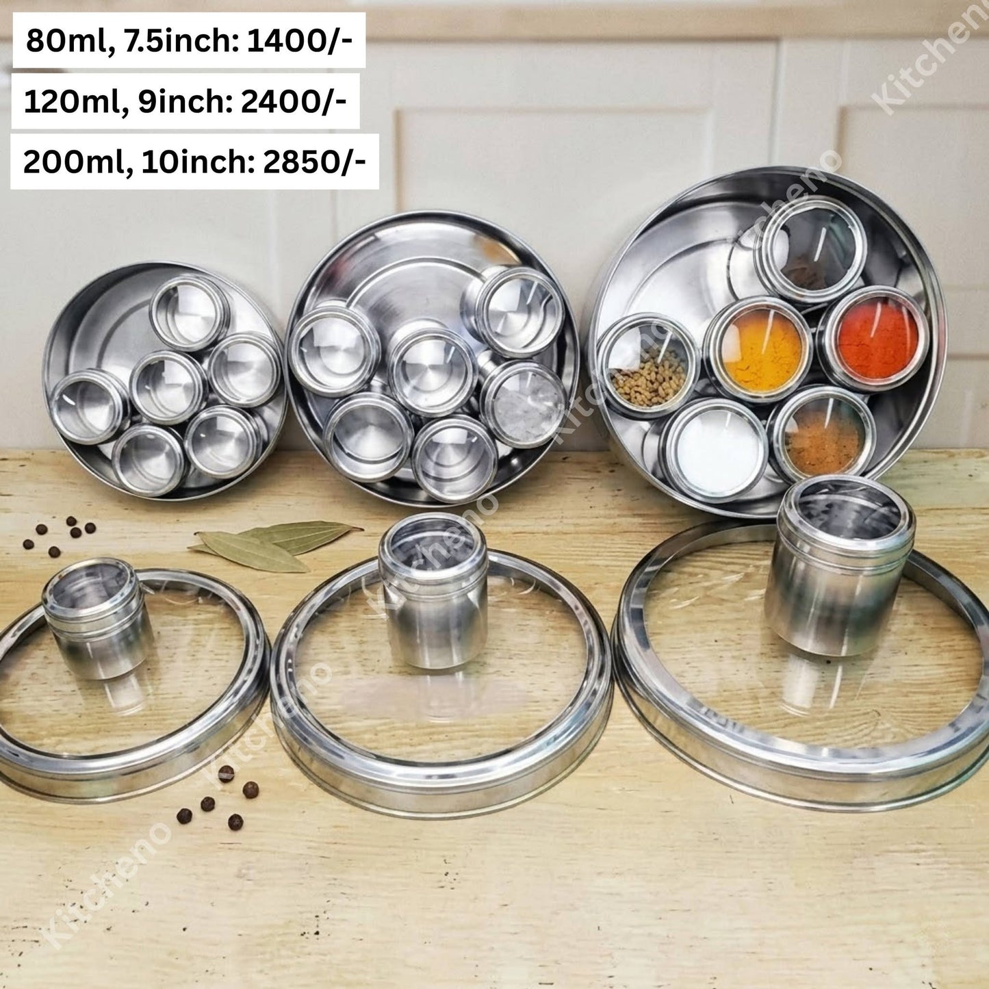 7 in 1 Stainless Steel Airtight Multi Masala Box