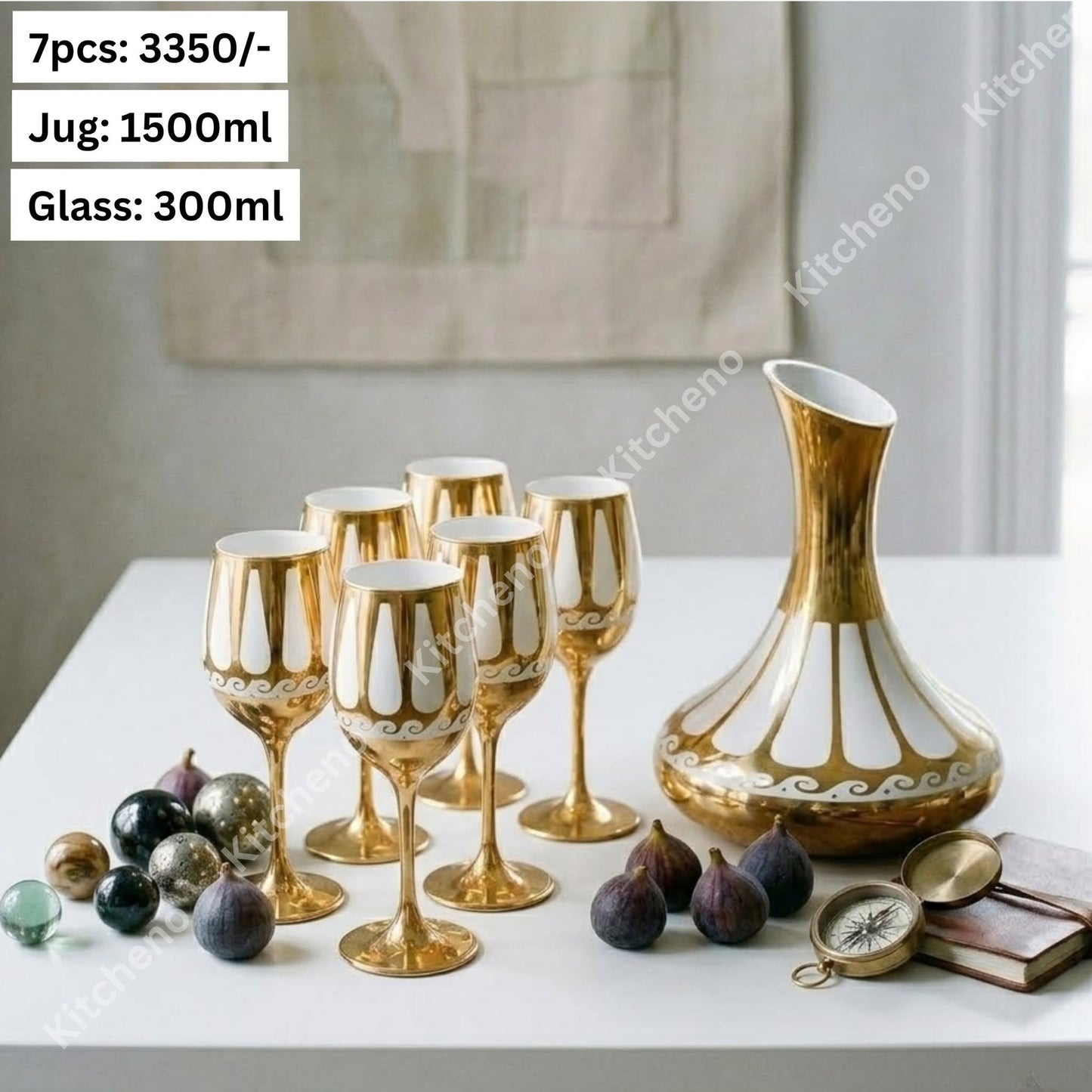 Luxurious Imported 6 Pcs Glass Set with Decanter