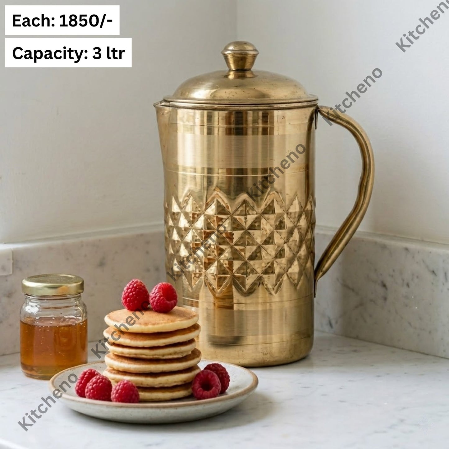 Polished Gold 3 Liter Steel Jug
