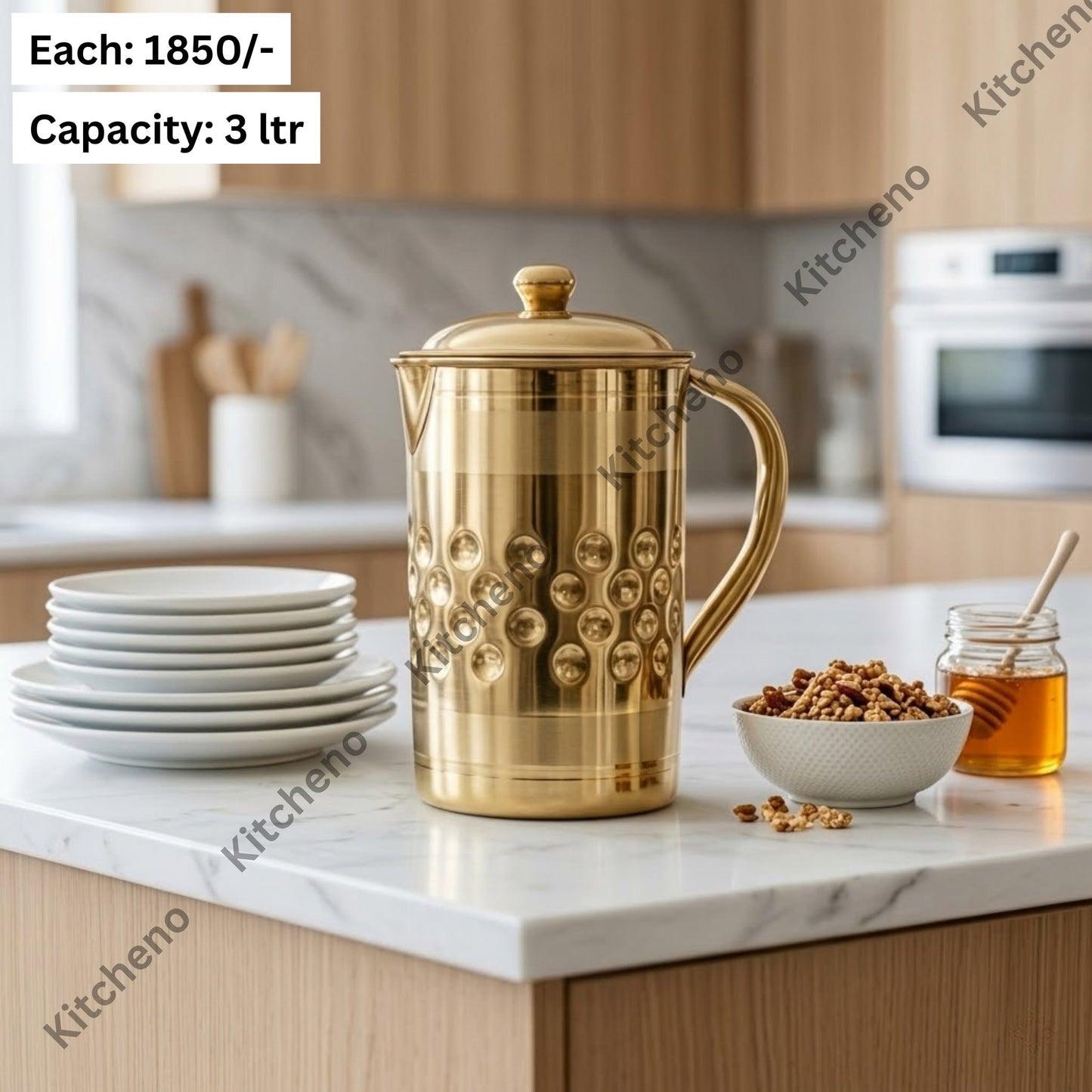 Polished Gold 3 Liter Steel Jug