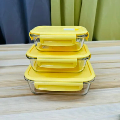 Premium Food Storage Glass Bowl Set