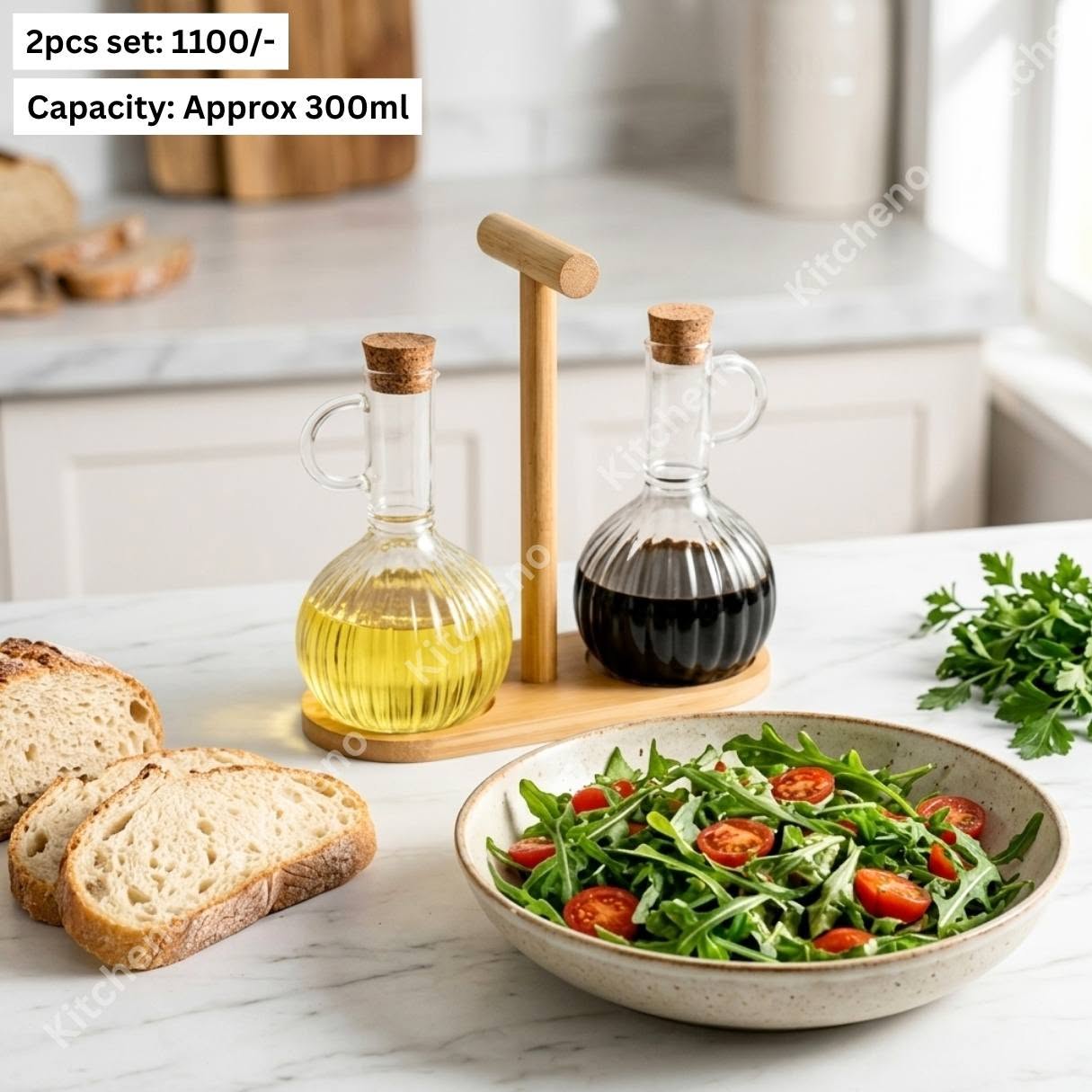 Stylish Oil & Vinegar Storage Set for Kitchen & Dining
