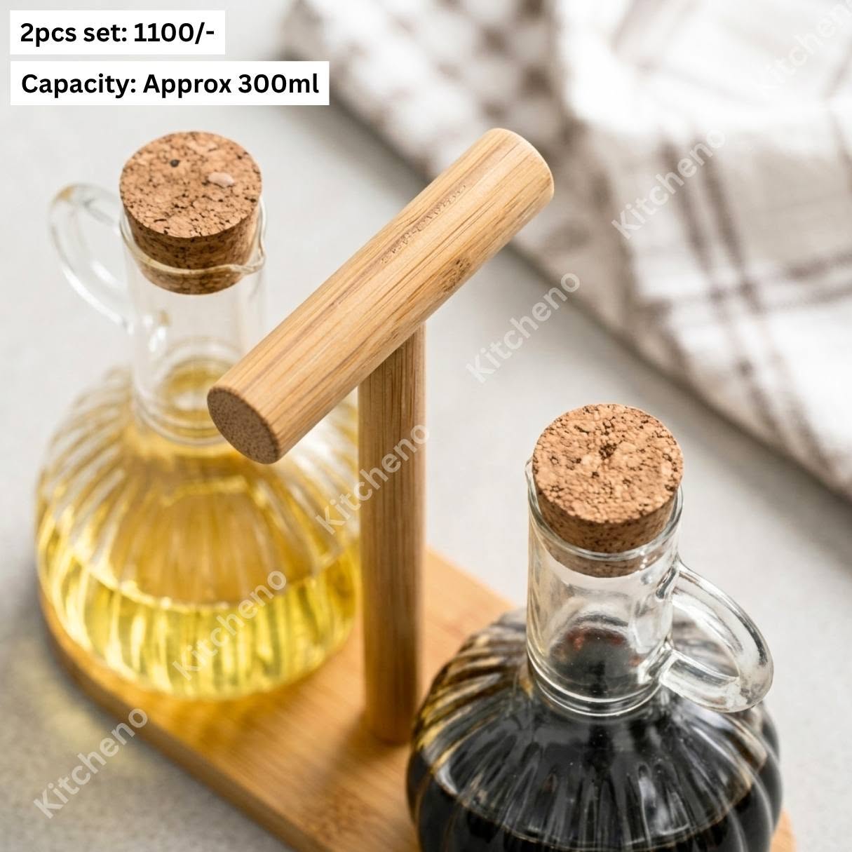 Stylish Oil & Vinegar Storage Set for Kitchen & Dining