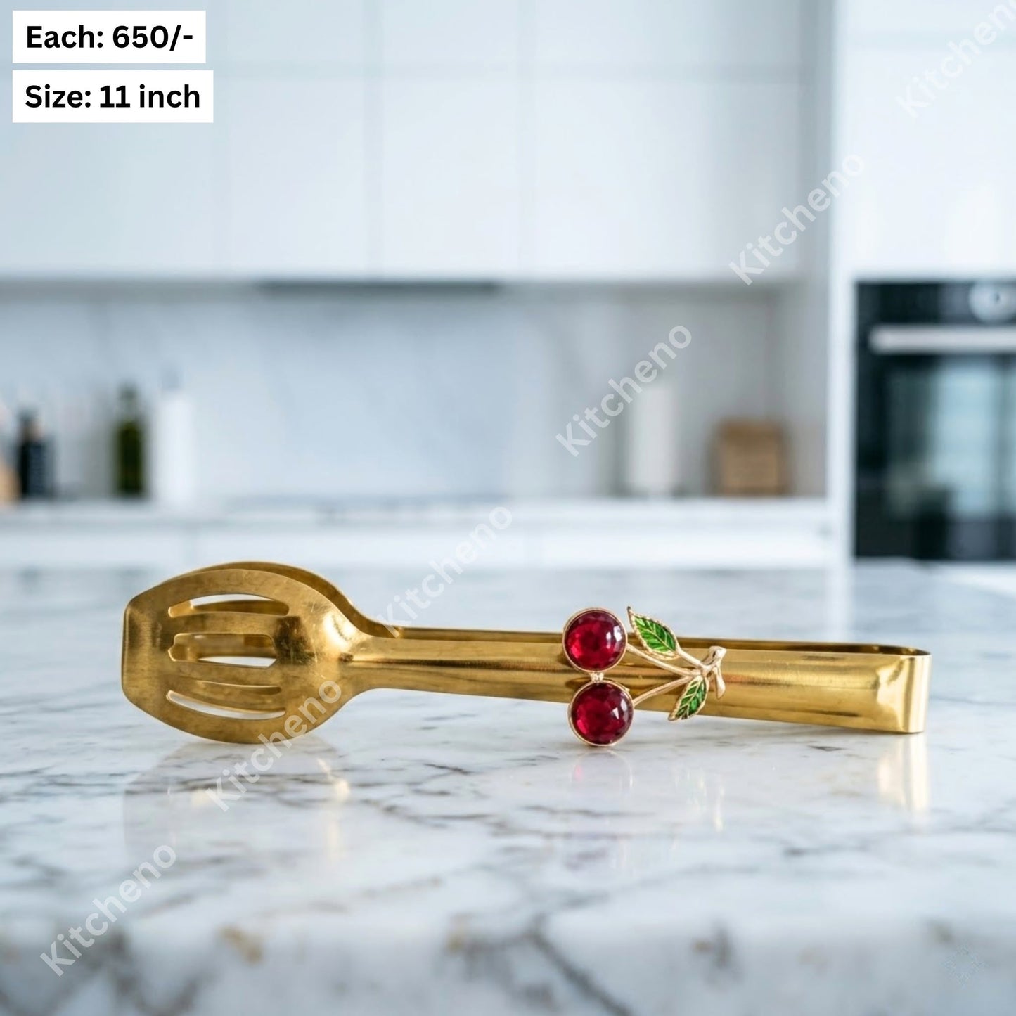 Gold-Plated Stainless Steel Serving Tong