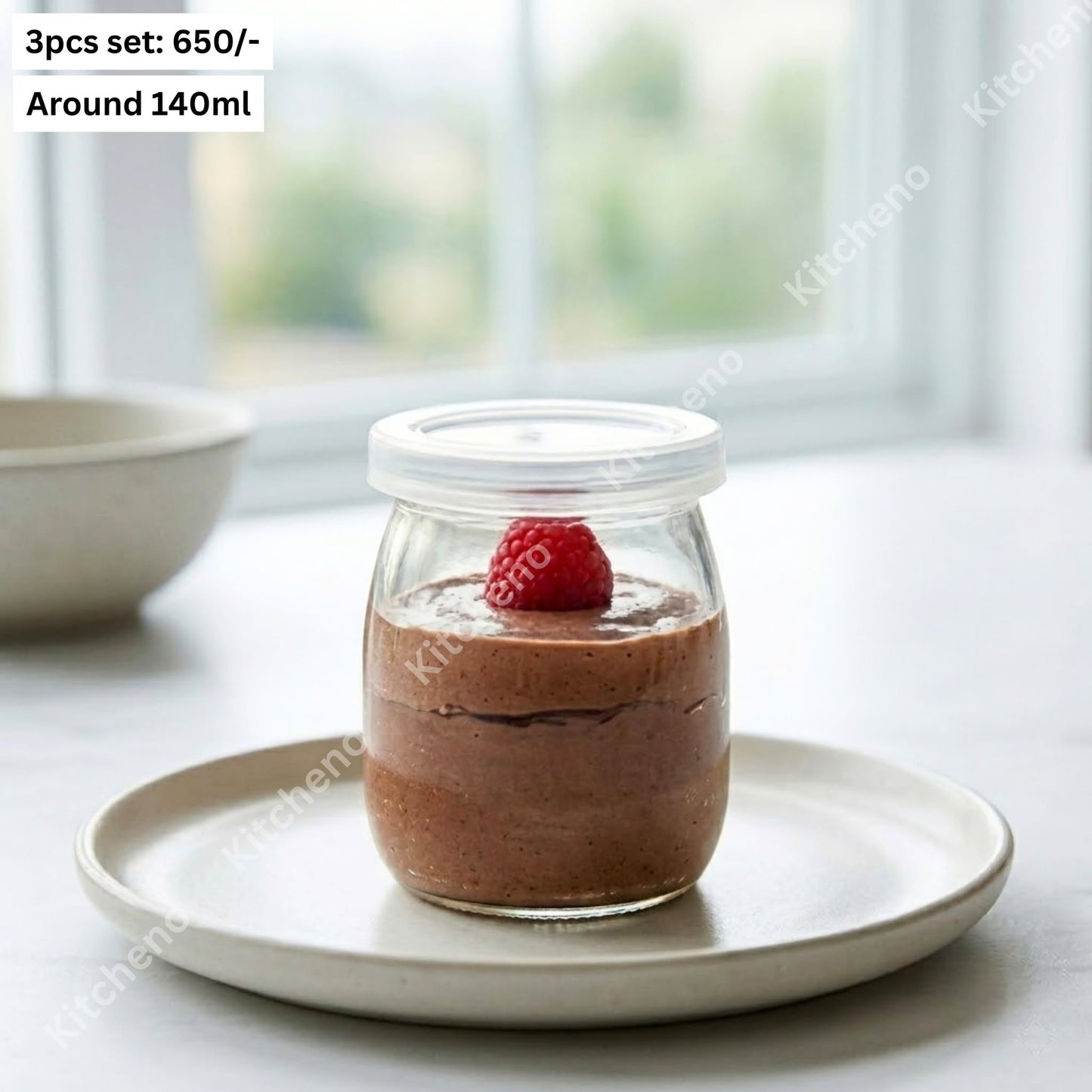 Mini Glass Jar Set with Plastic Lid