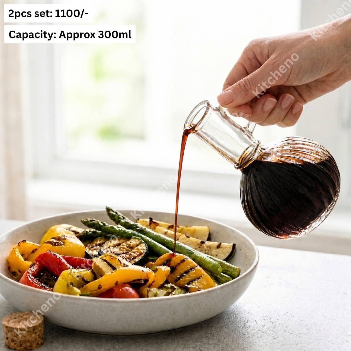 Stylish Oil & Vinegar Storage Set for Kitchen & Dining