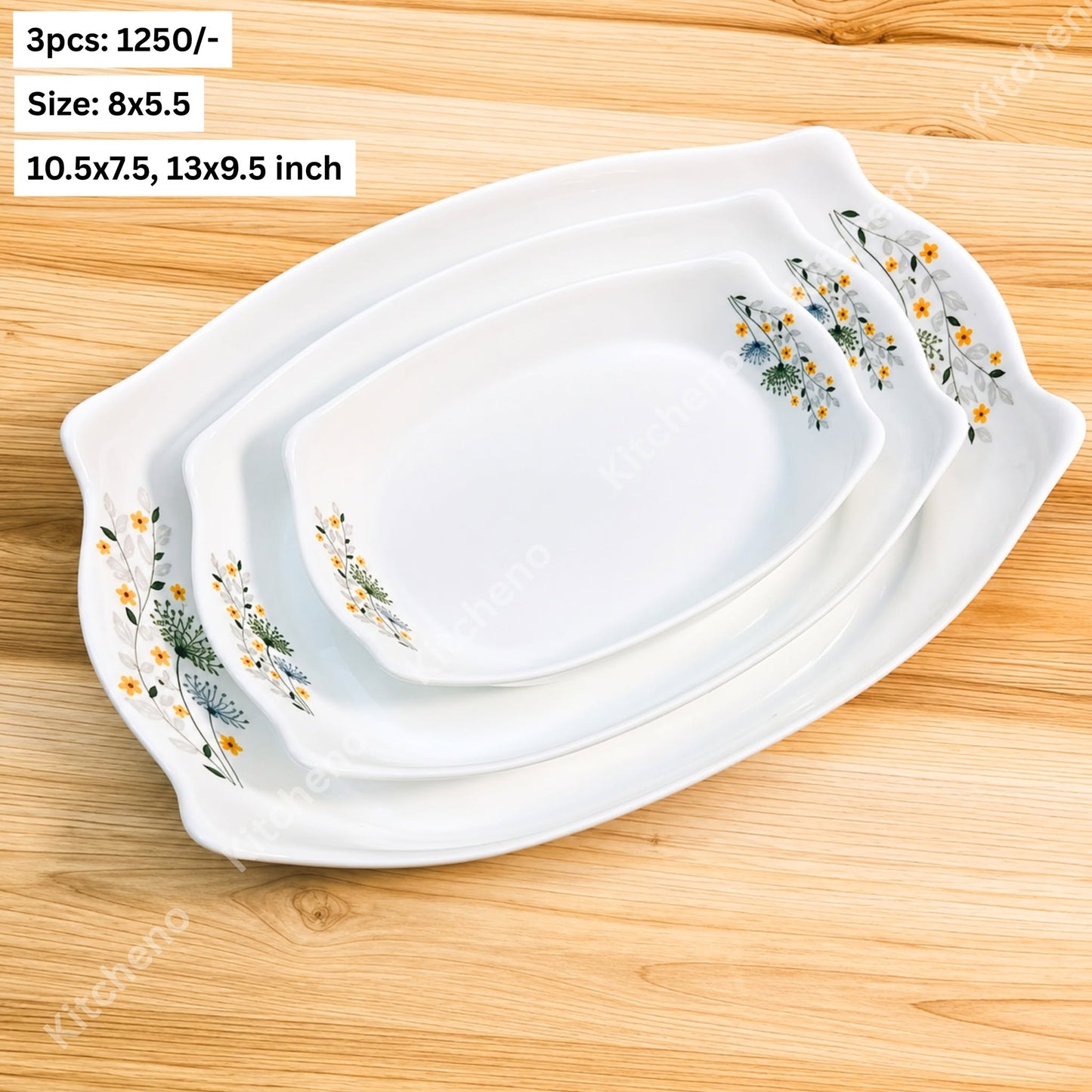 Square Shape Oven Proof Pyrex Glass Serving Dish Set