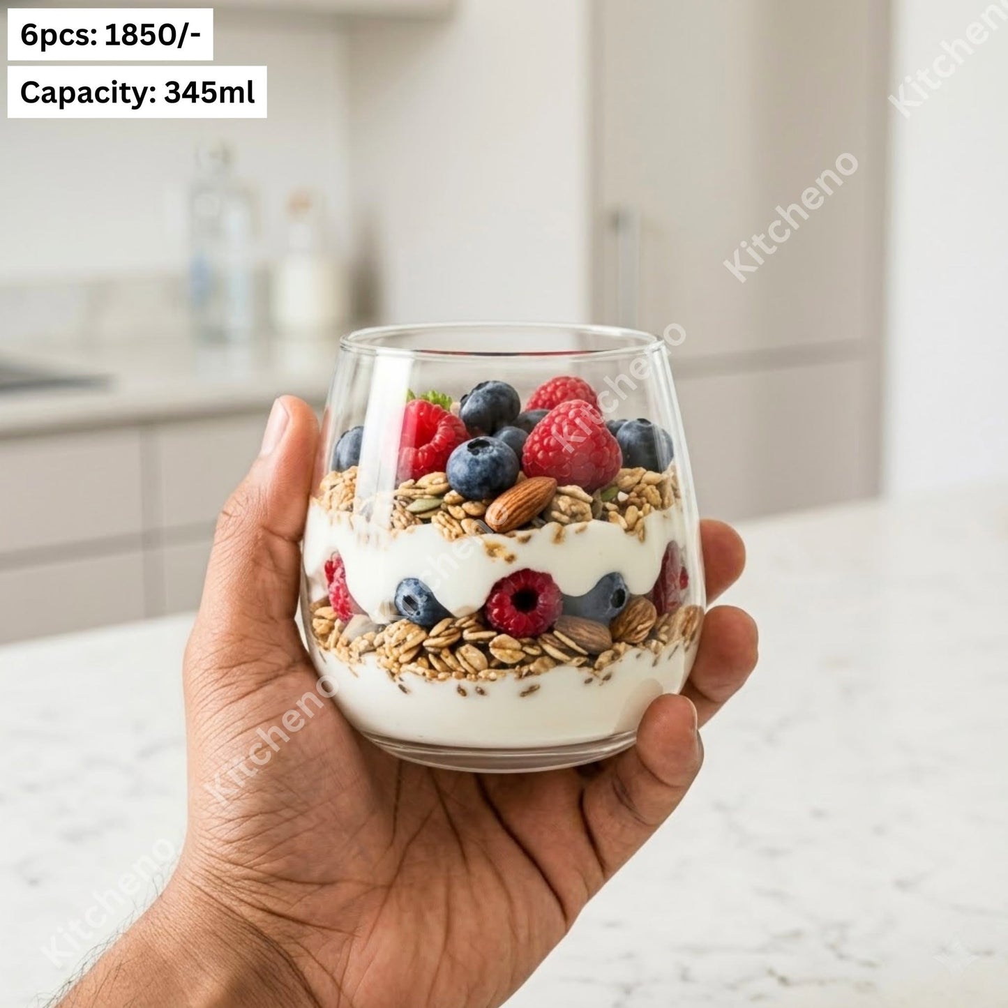 Versatile Stemless Glass & Dessert Cup
