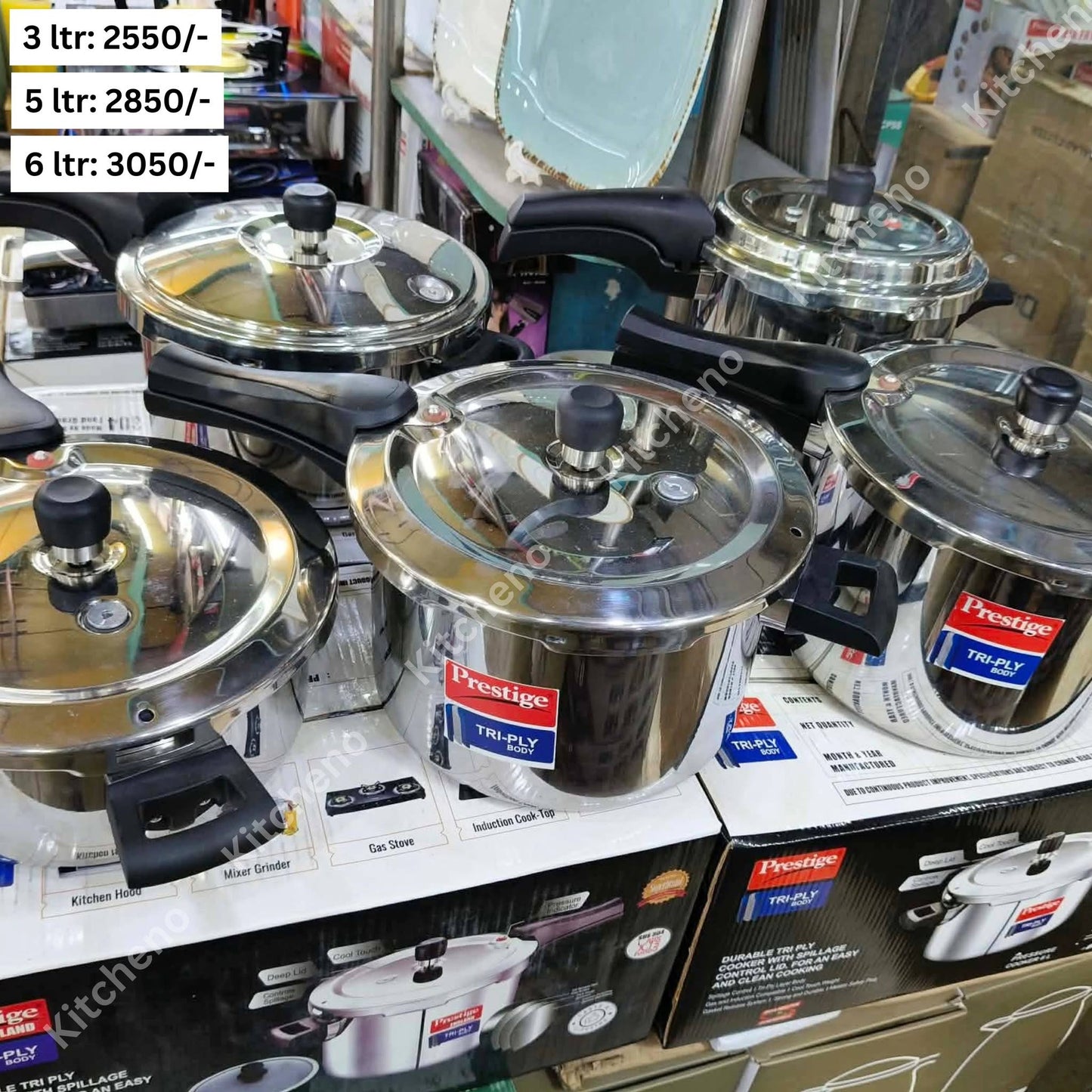 Prestige Tri-Ply Heavy-Duty Stainless Steel Pressure Cooker