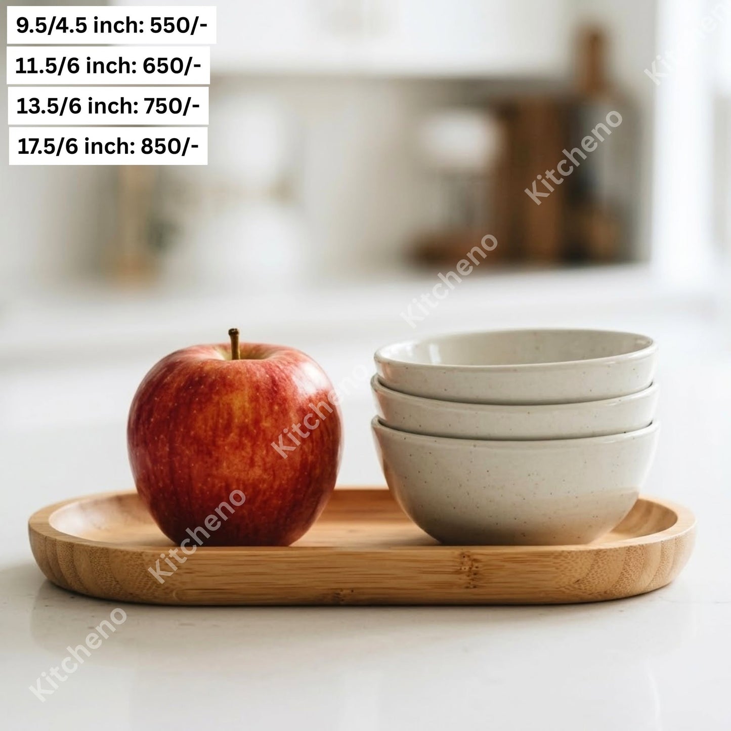 Natural Bamboo Serving Tray & Charcuterie Board Set
