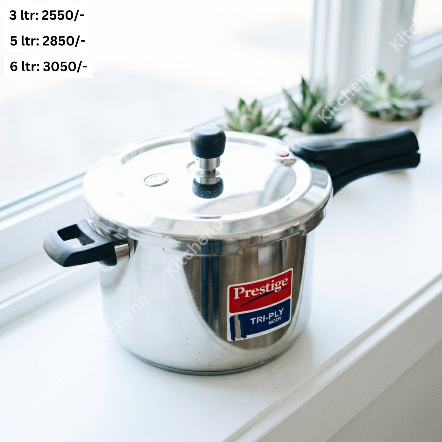Prestige Tri-Ply Heavy-Duty Stainless Steel Pressure Cooker