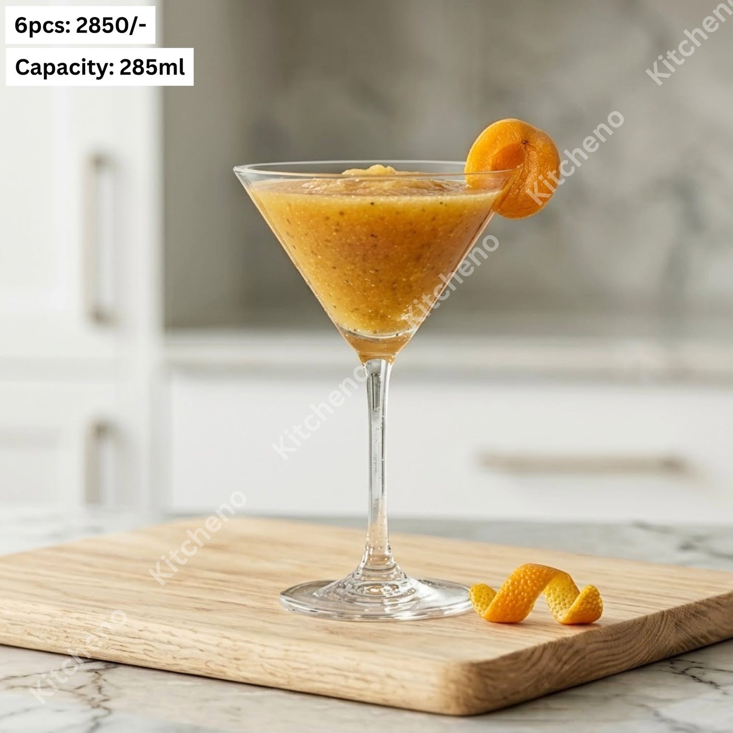 Elegant Stemmed Mocktails Glass Set