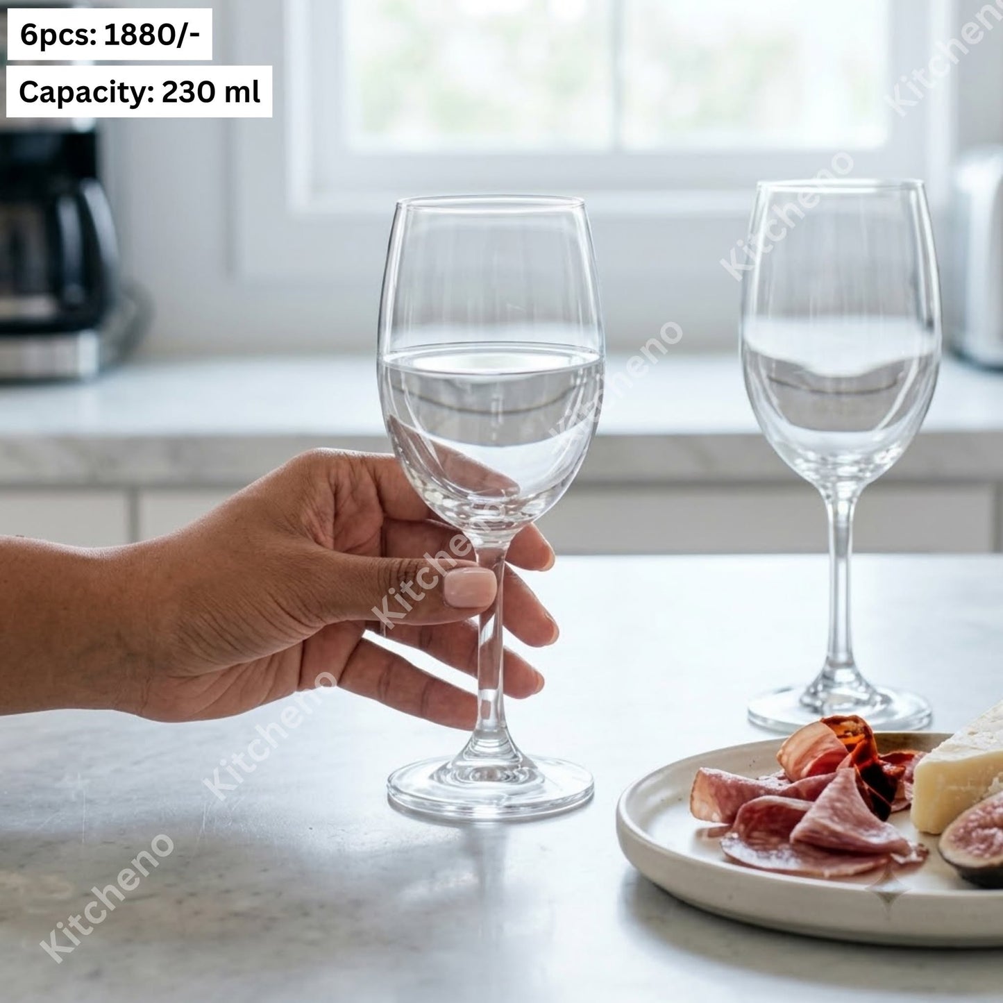 Premium 6-Piece Classic Wine Glass Set