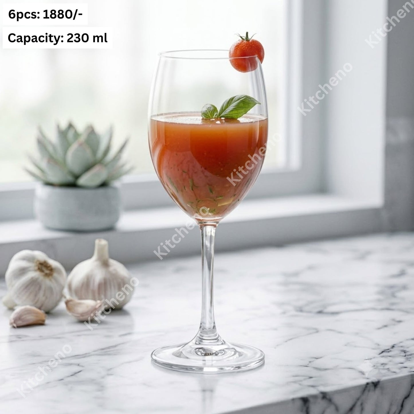 Premium 6-Piece Classic Wine Glass Set