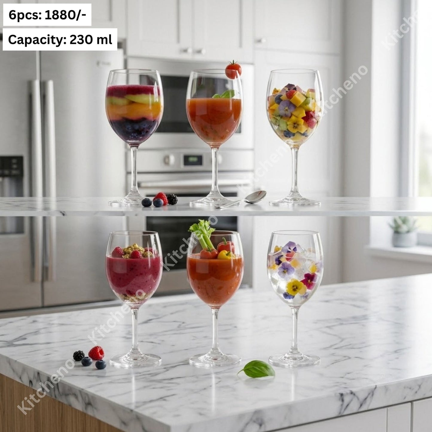Premium 6-Piece Classic Wine Glass Set