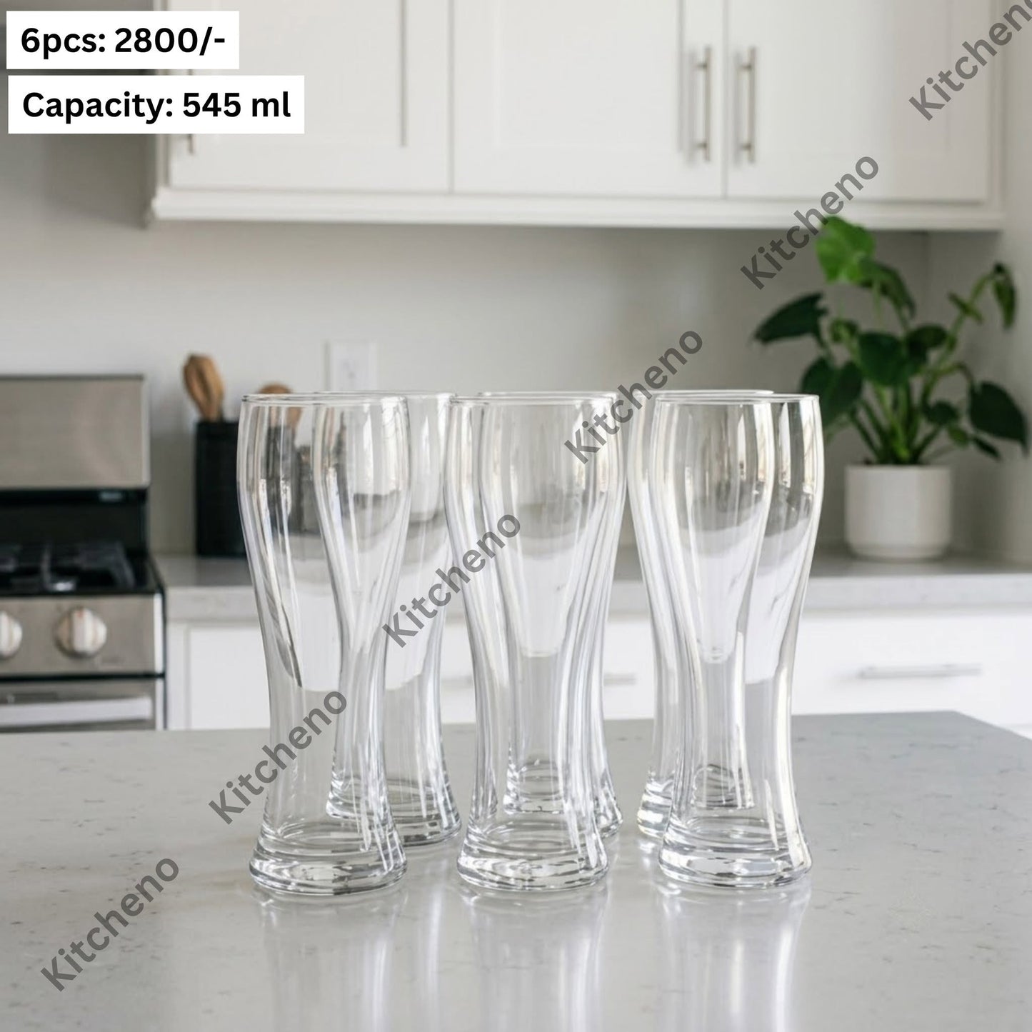 Versatile Clear Glassware Set for Beverages and Layered Desserts