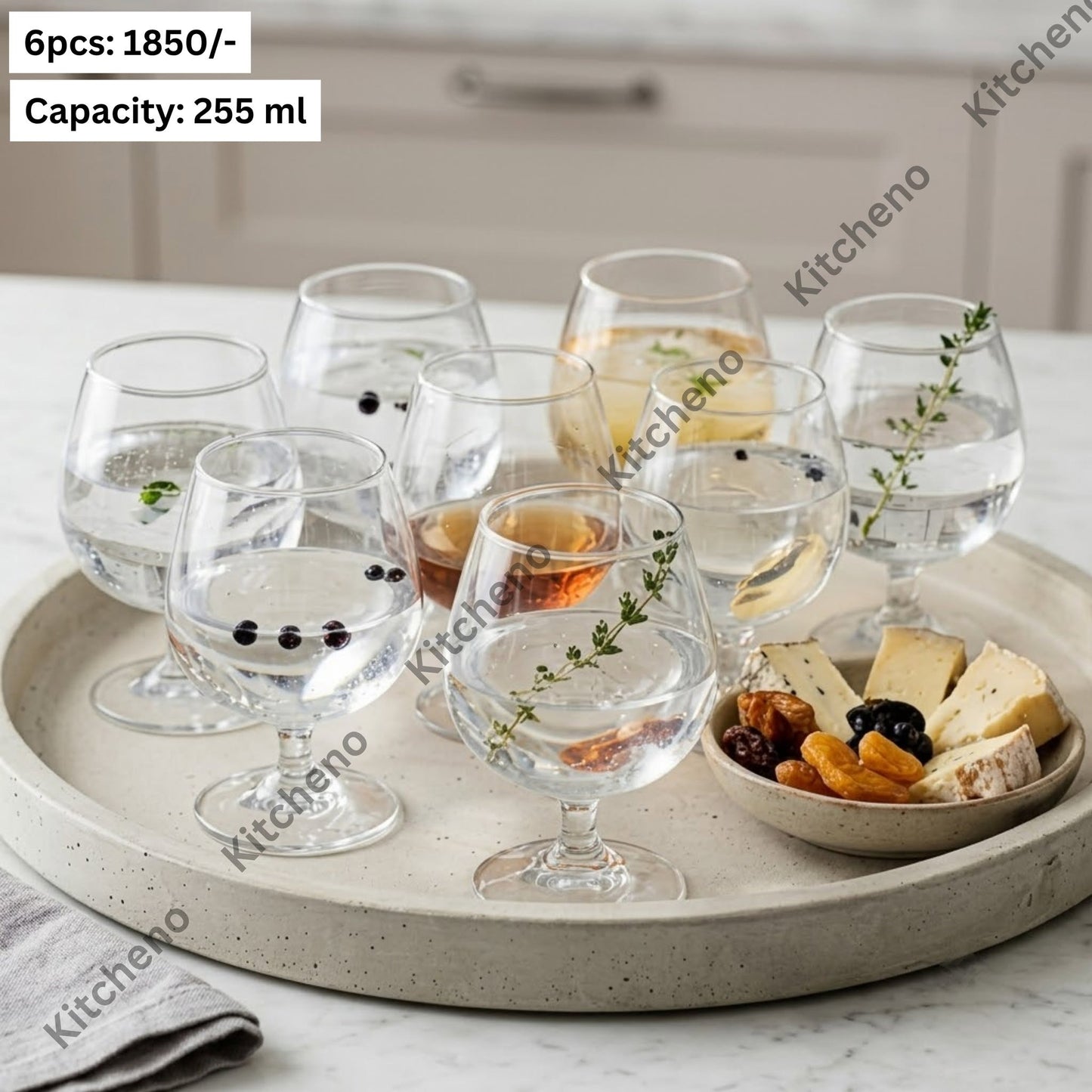 Premium Glass Set for Dessert & Beverages