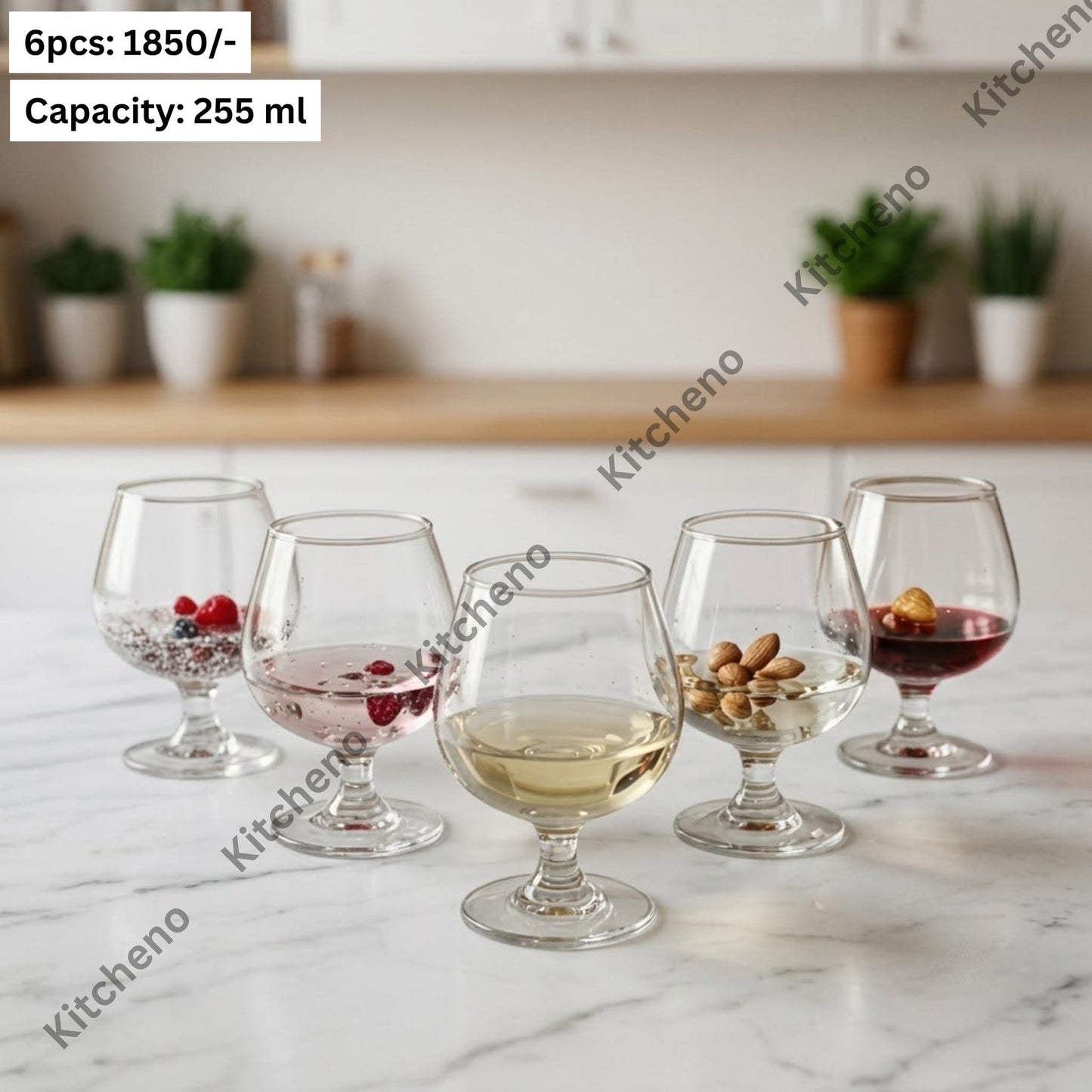 Premium Glass Set for Dessert & Beverages