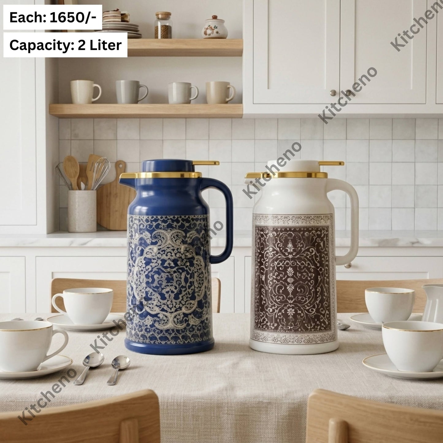 Luxury Vintage-Style Tea and Coffee Flask