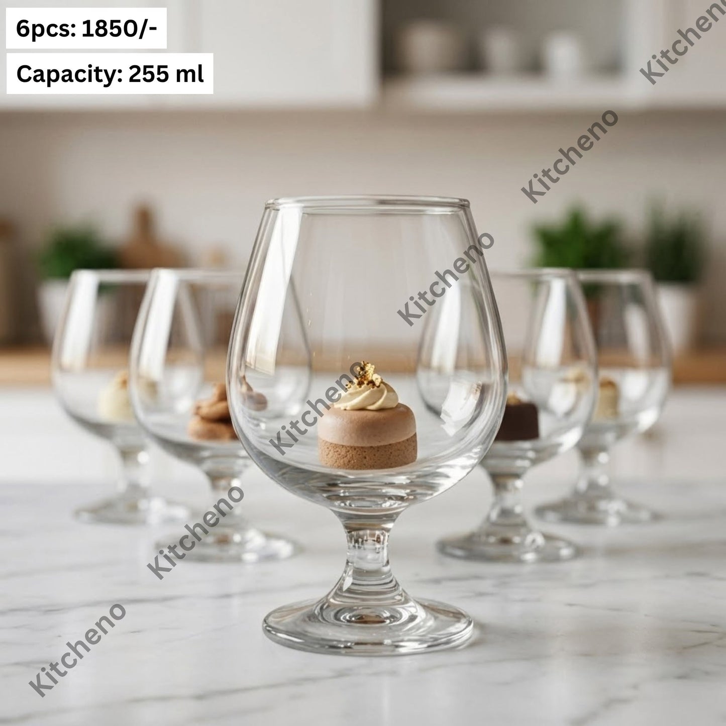 Premium Glass Set for Dessert & Beverages