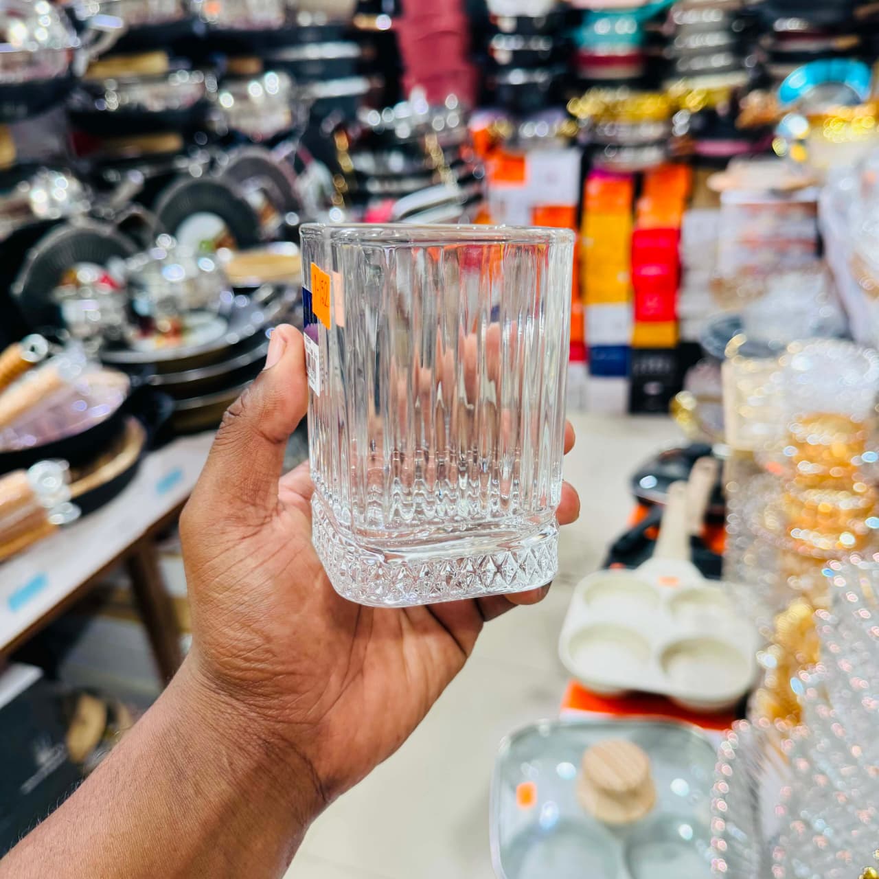 European Style Luxurious Imported Transparent 6 Pcs Glass Set