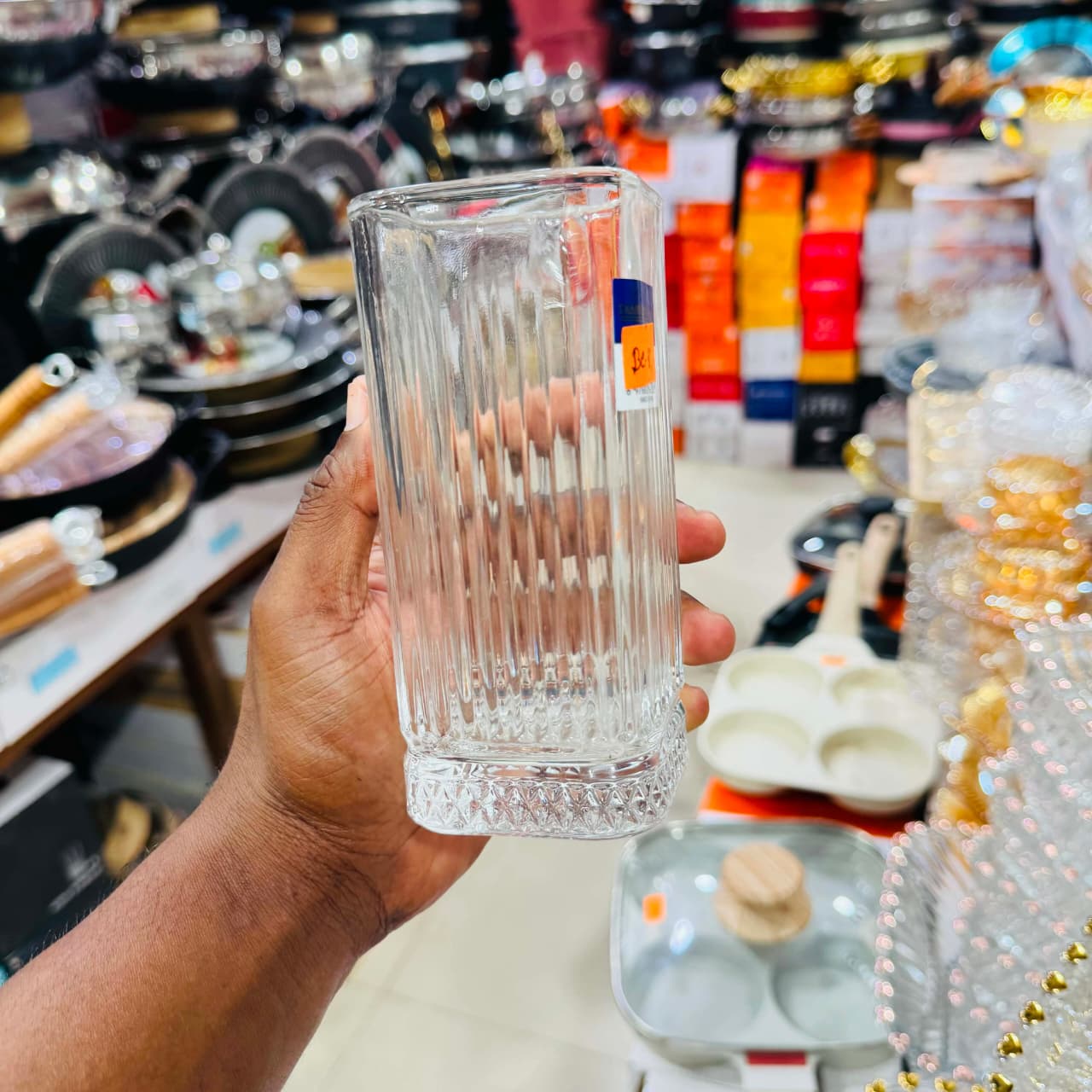 European Style Luxurious Imported Transparent 6 Pcs Glass Set