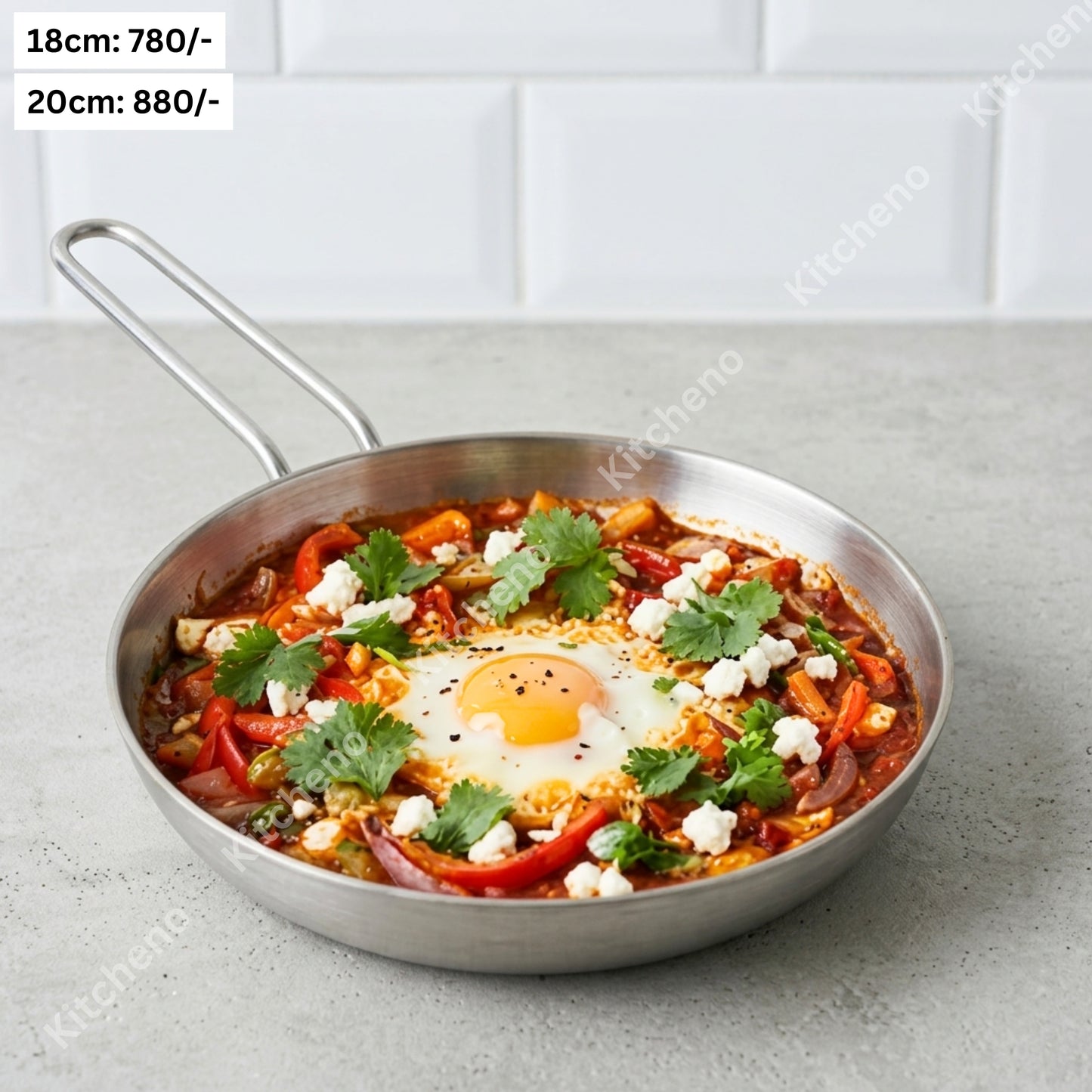 Multi-Purpose Stainless Steel Frying Pan