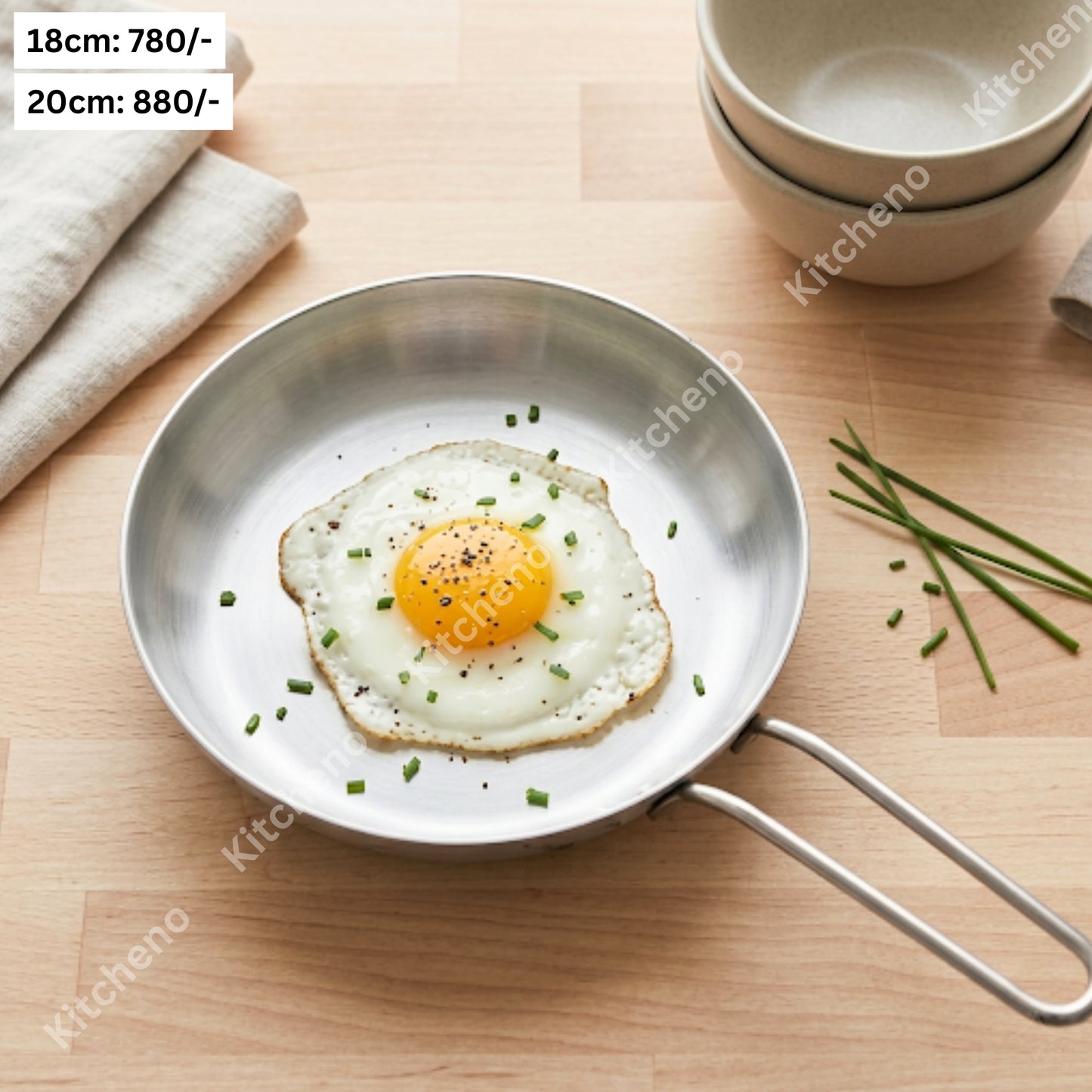 Multi-Purpose Stainless Steel Frying Pan