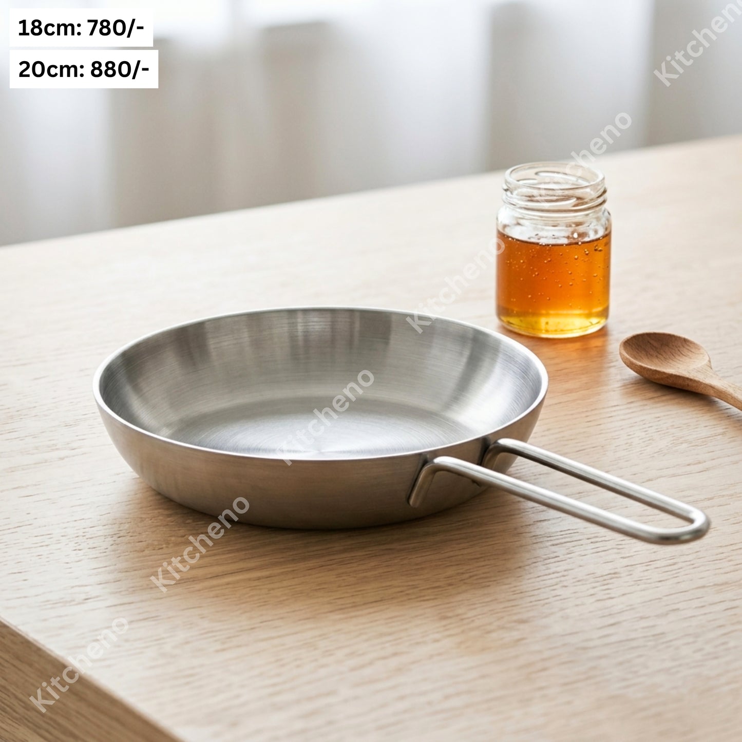 Multi-Purpose Stainless Steel Frying Pan